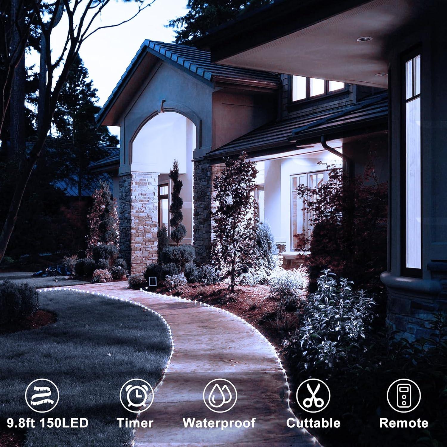 Luces de tira LED Echosari 2.99m a batería impermeables