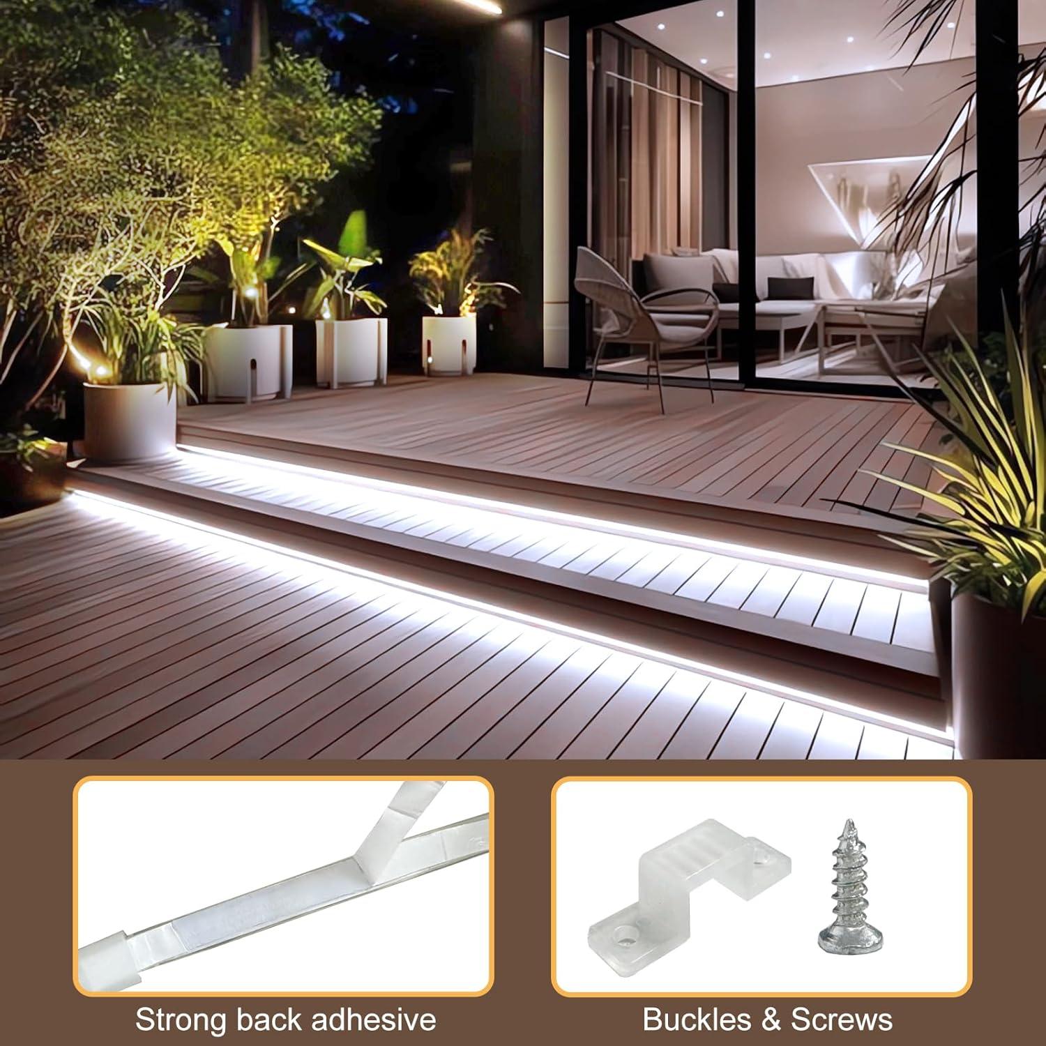 Luces de tira LED Echosari 2.99m a batería impermeables