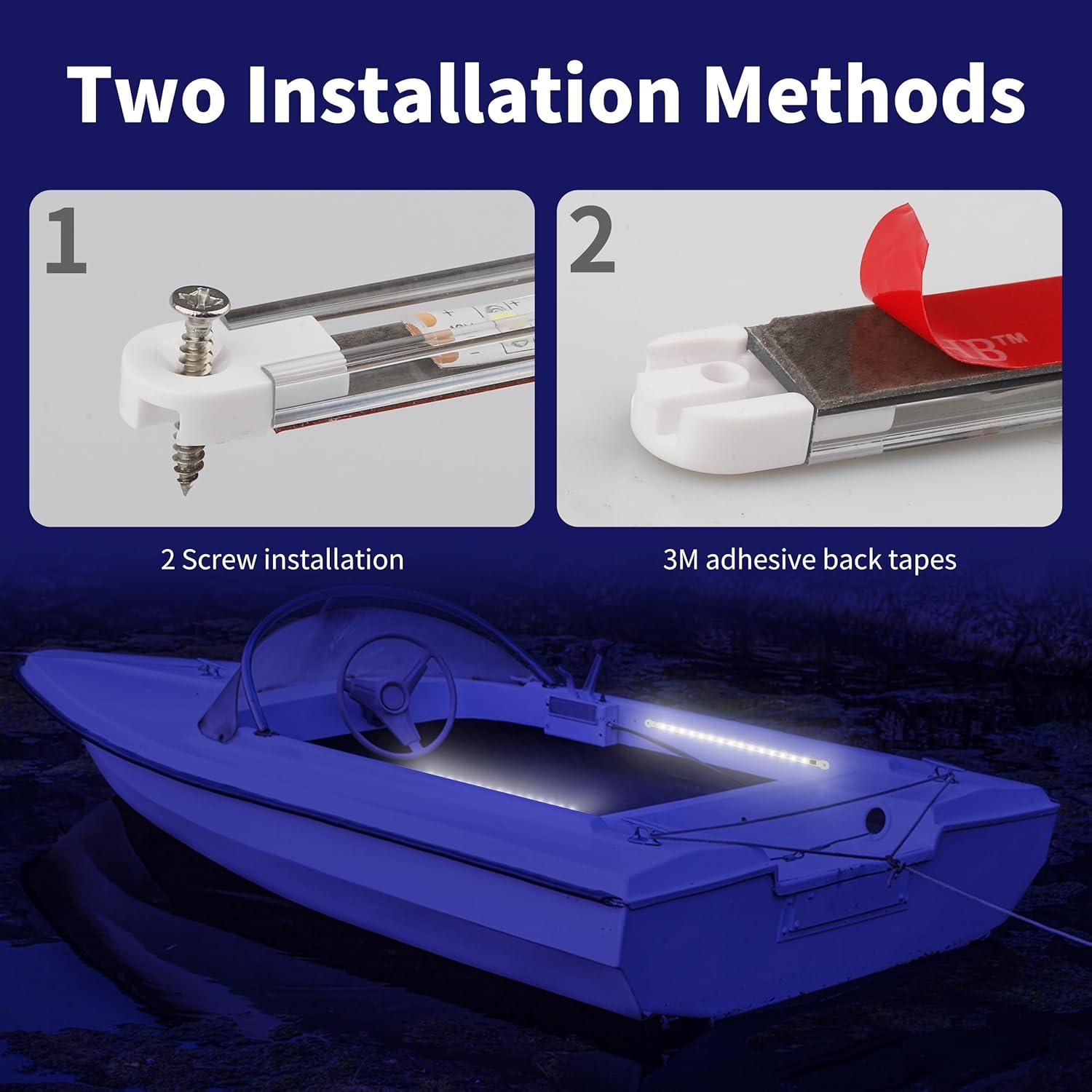 Luces LED marinas RVZONE Boatlight01 4 piezas 12V IP67