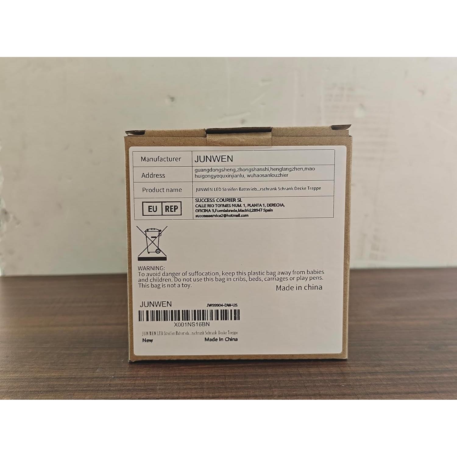 Luces de tira LED a pilas JUNWEN 4m 240 LEDs blanco diurno