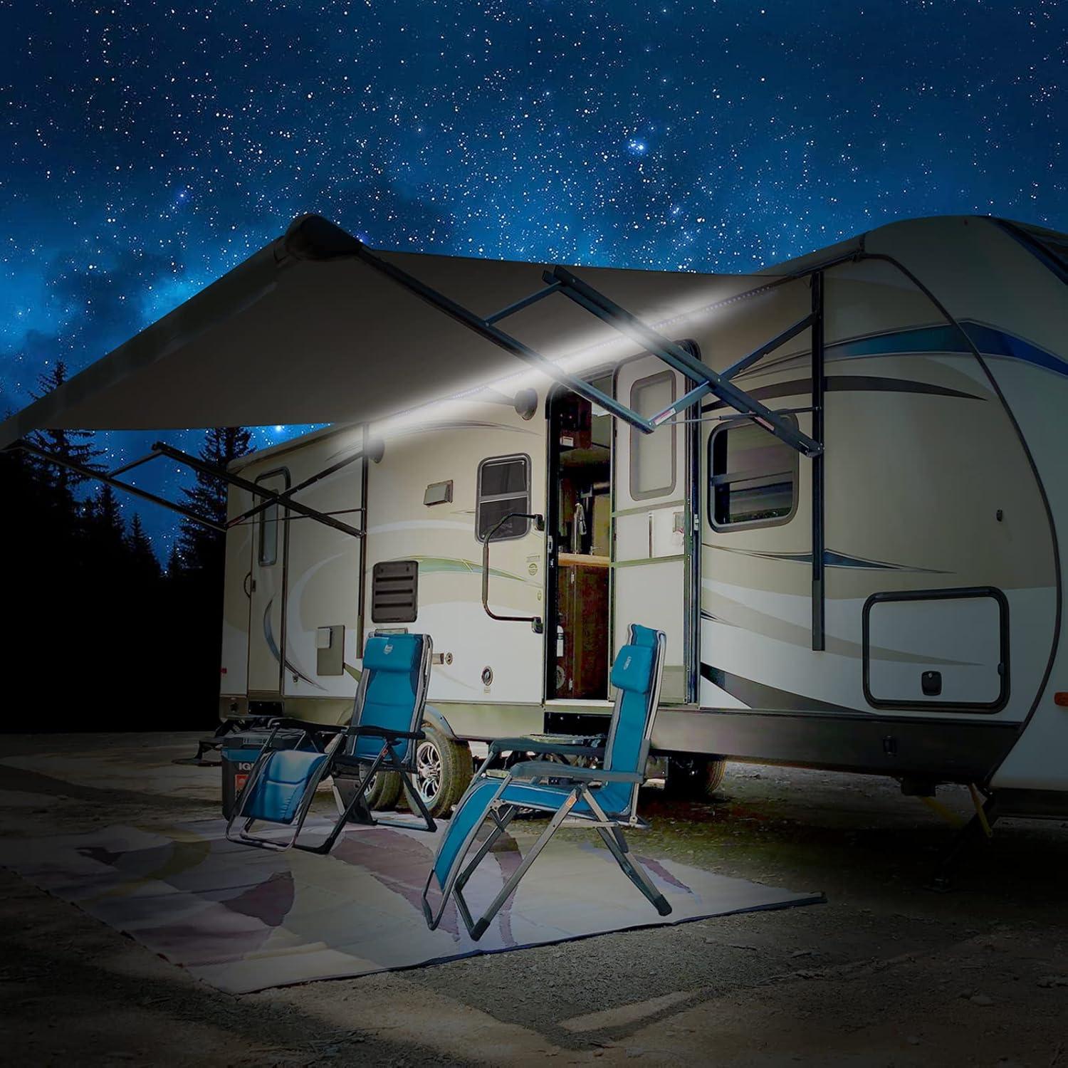 Luces LED de Toldo RV EXCELFU 20FT 12V RGB Impermeables