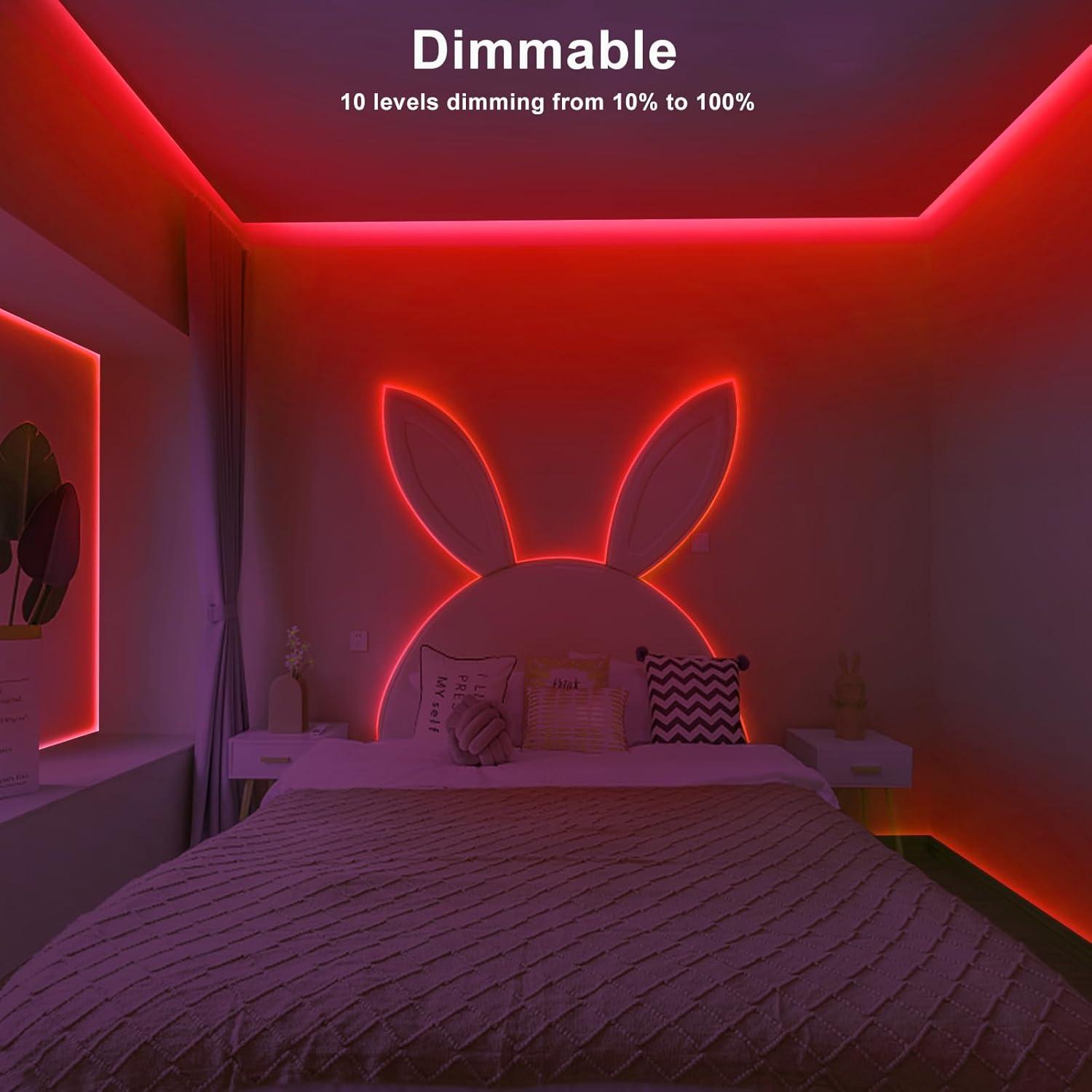 Tira de Luz LED COB 5m Roja Tatazone con Control Remoto RF