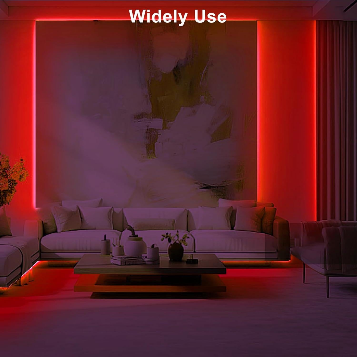 Tira de Luz LED COB 5m Roja Tatazone con Control Remoto RF