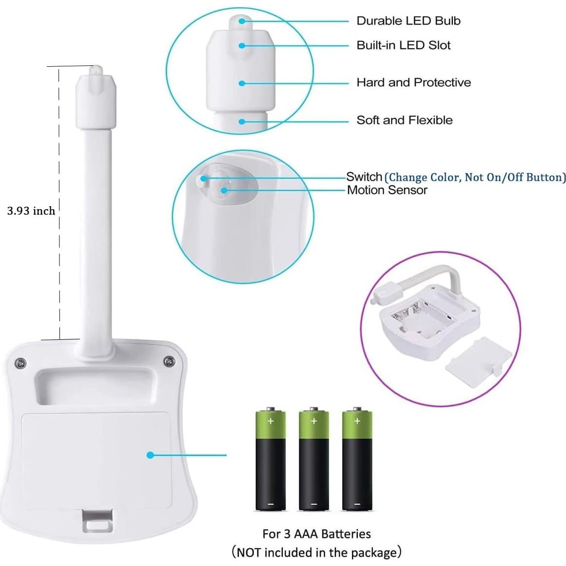 Luz Nocturna LED HASTHIP con Sensor de Movimiento Multicolor