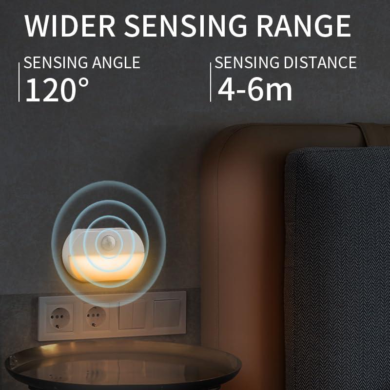 Paquete de 8 Luces LED con Sensor de Movimiento Wotermly