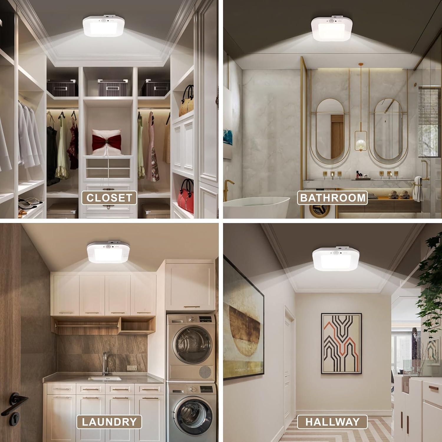 Luz de Techo Recargable ANOTEK con Sensor de Movimiento