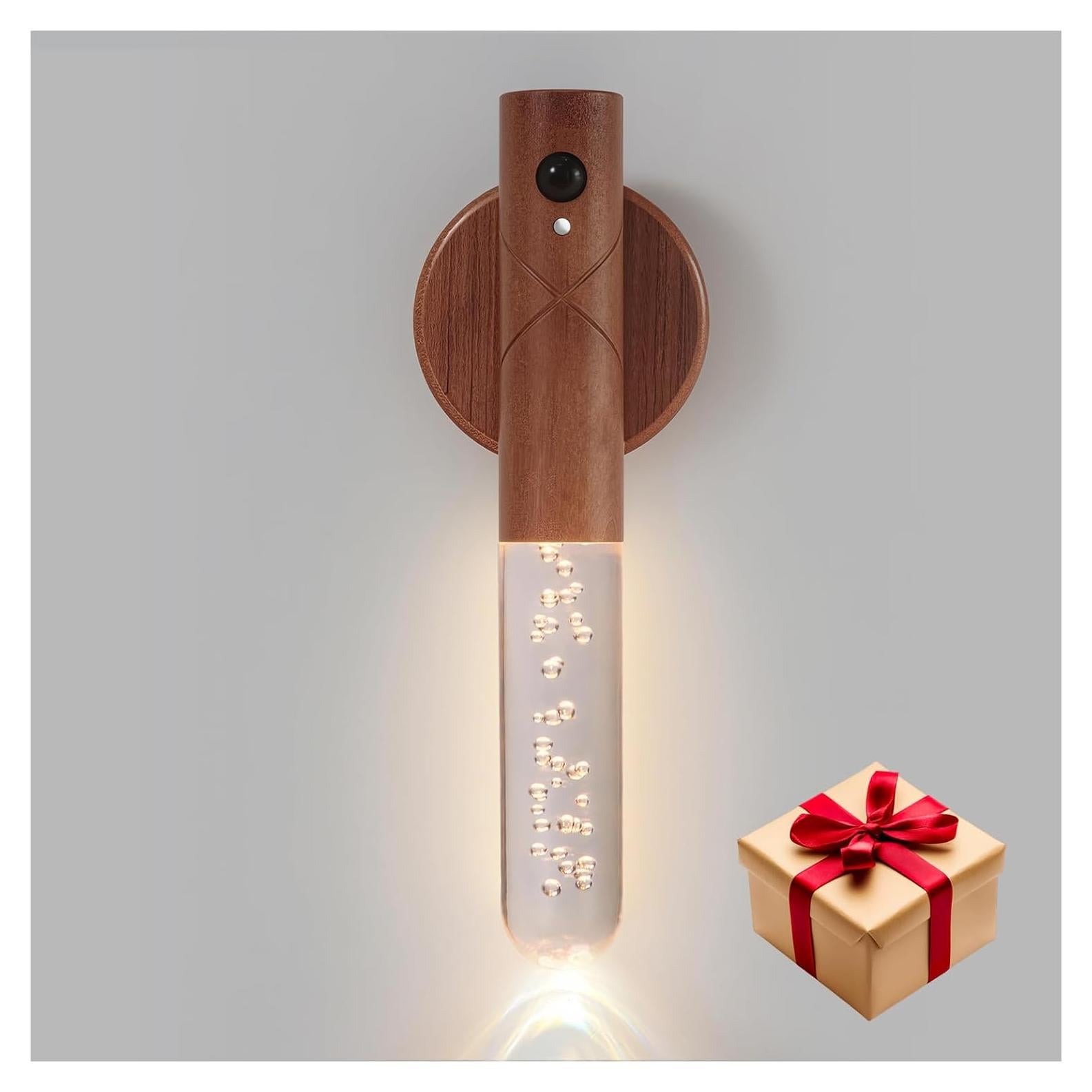 Luz Nocturna LED Recargable Louawieng, Sensor de Movimiento, 3 Colores