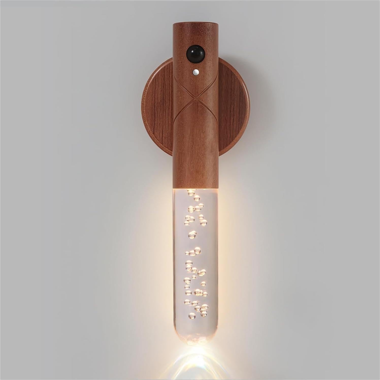 Luz Nocturna LED Recargable Louawieng, Sensor de Movimiento, 3 Colores