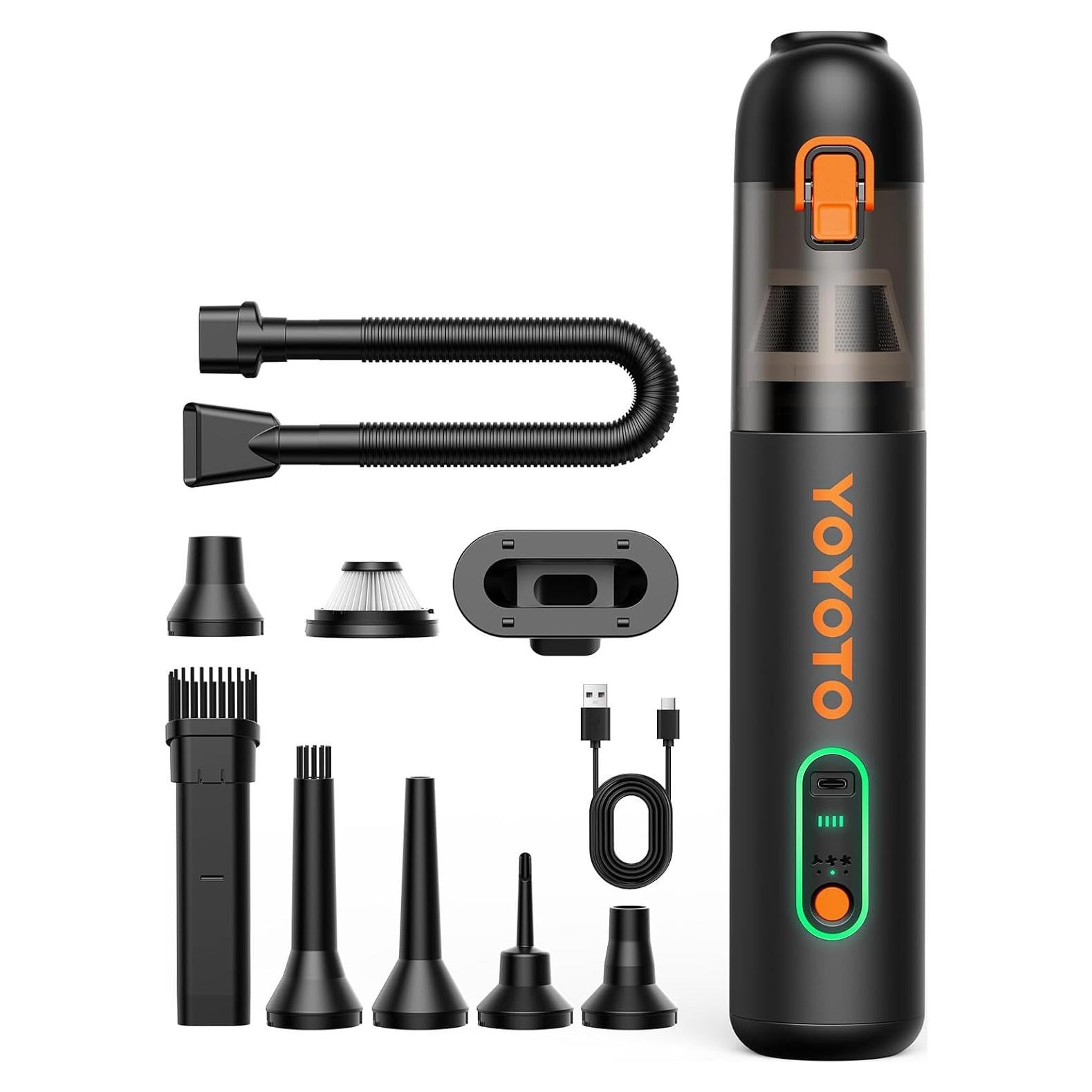 Aspiradora de Mano Inalámbrica YOYOTO VC28 4-en-1 21000Pa