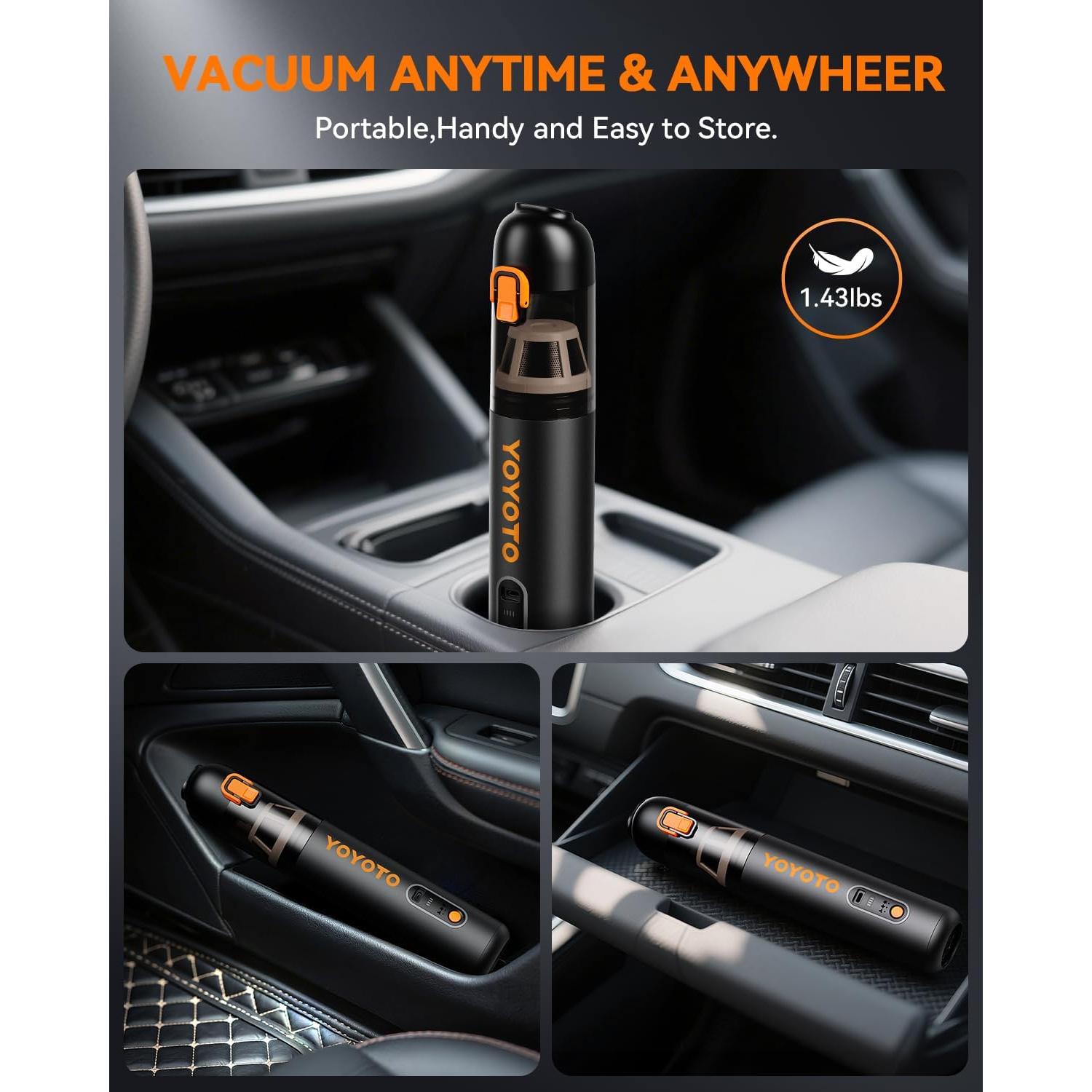 Aspiradora de Mano Inalámbrica YOYOTO VC28 4-en-1 21000Pa