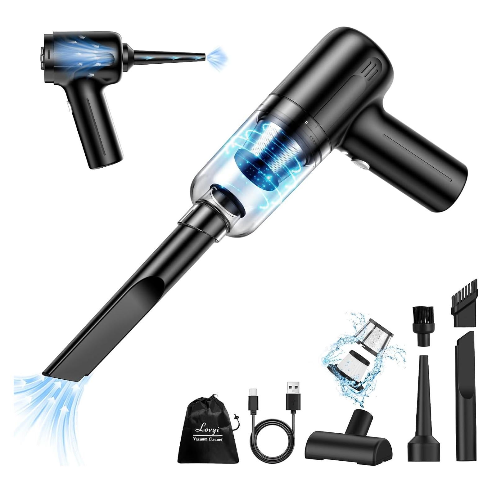 Aspiradora de Mano Inalámbrica Lovyi LT-125 2 en 1 6000Pa