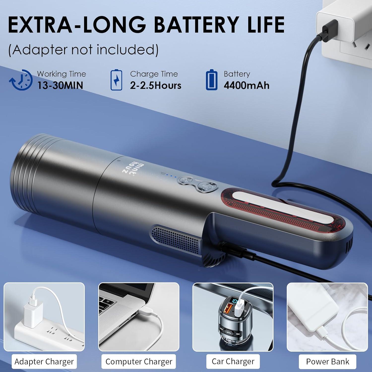 Aspiradora de Coche Minthouz MT-L005 Inalámbrica 70W HEPA