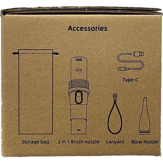 Aspiradora de Grietas Brigii M5 Inalámbrica 2 en 1 0.4kg