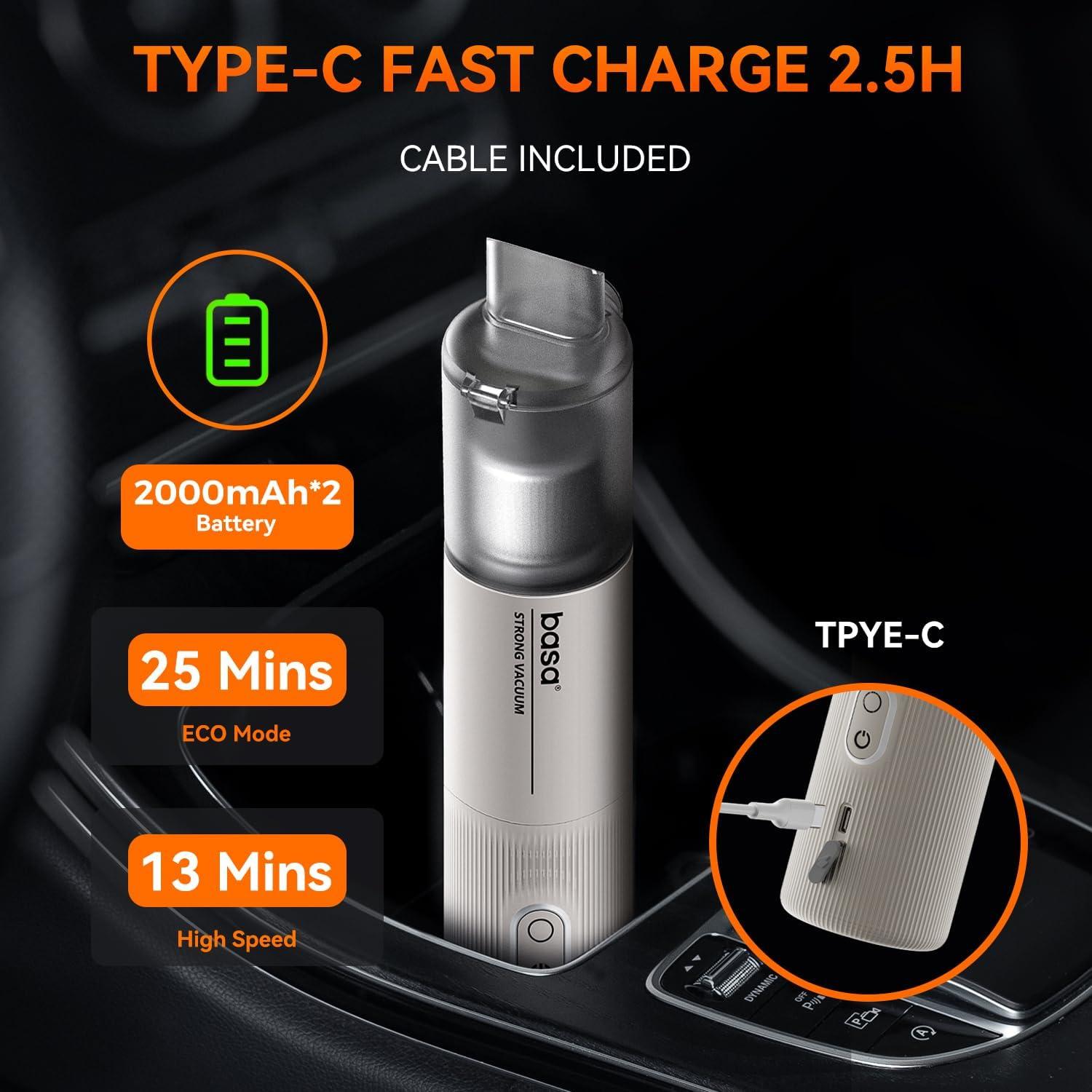 Aspiradora de Mano Inalámbrica Genérica VC-M2C 80W Gris