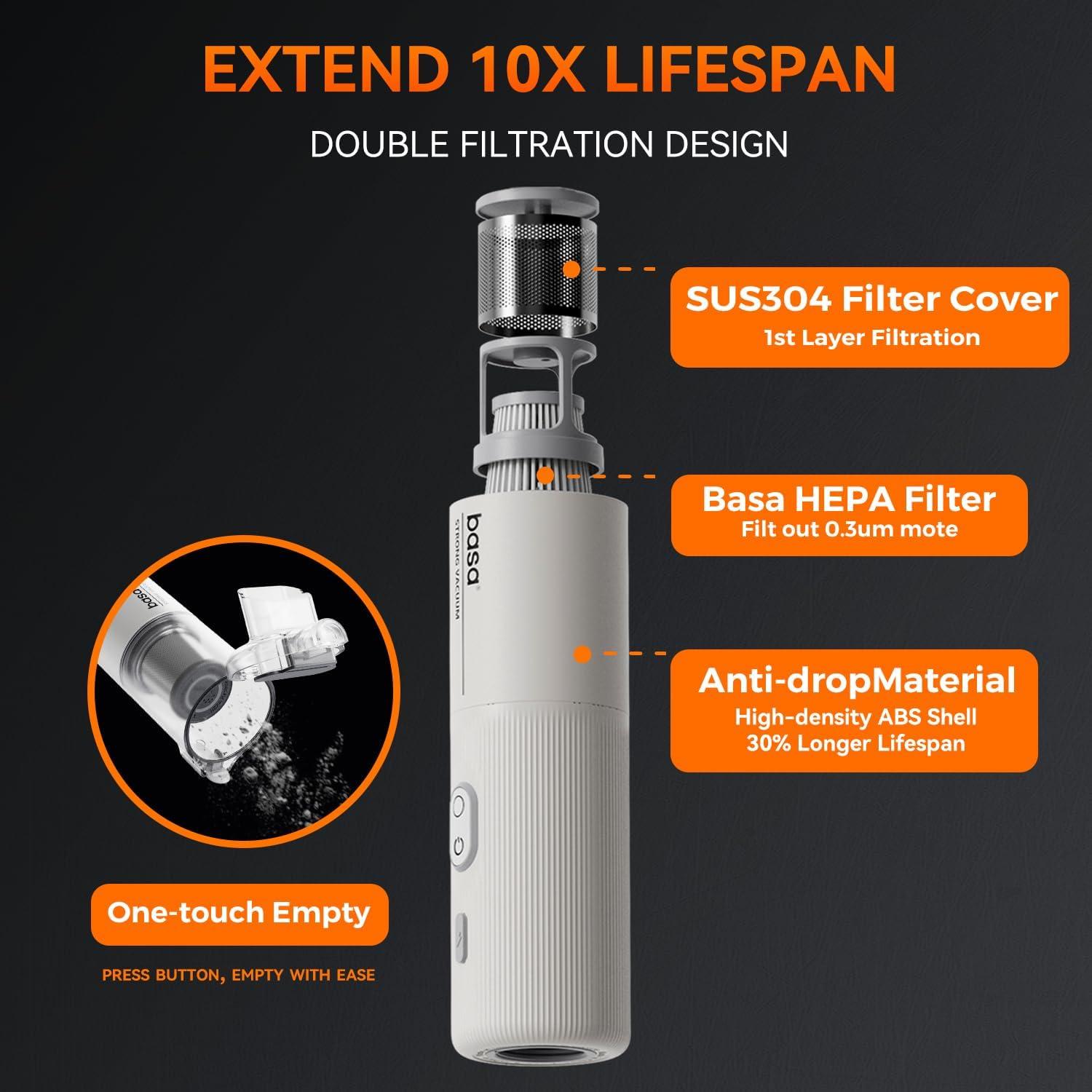 Aspiradora de Mano Inalámbrica Genérica VC-M2C 80W Gris