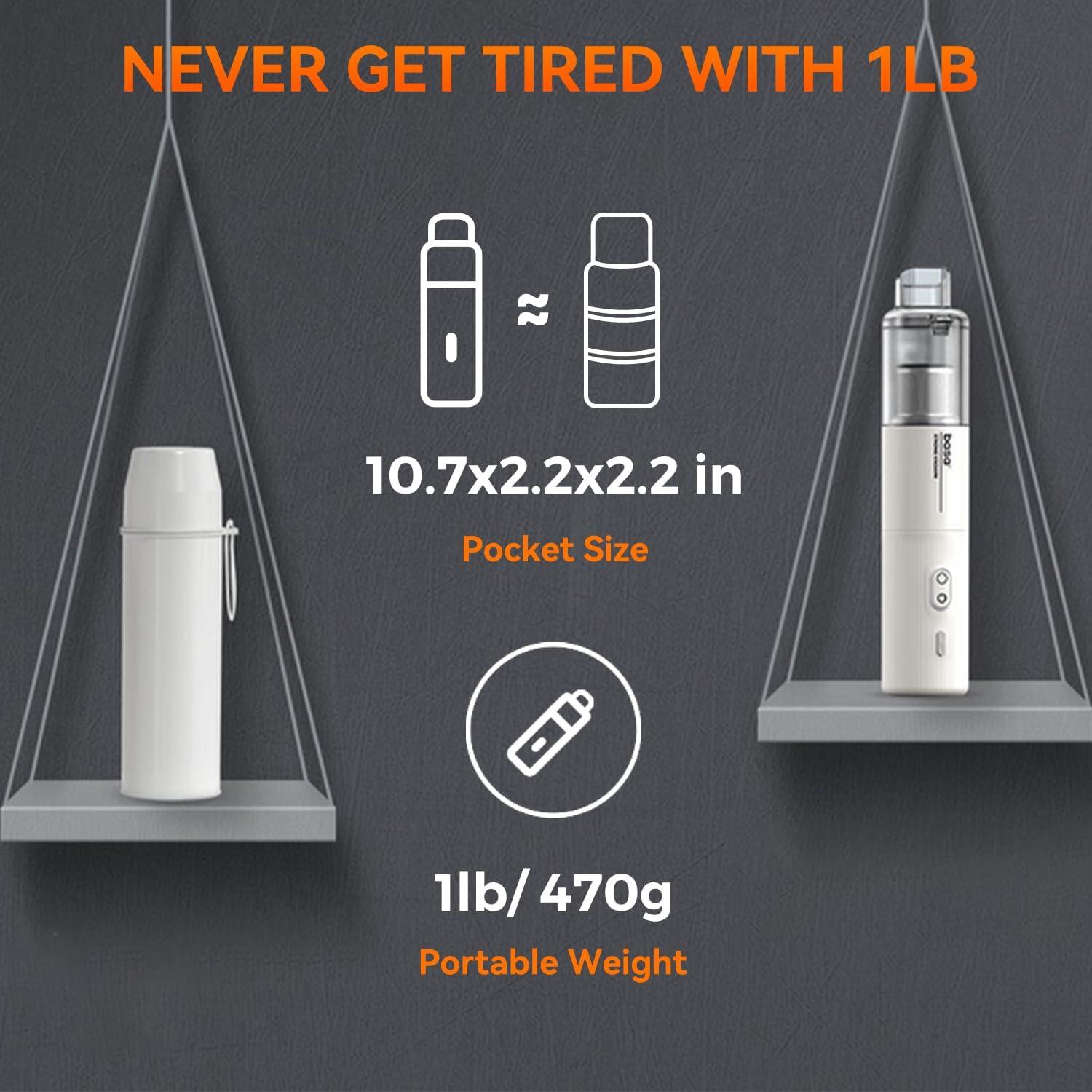 Aspiradora de Mano Inalámbrica Genérica VC-M2C 80W Gris