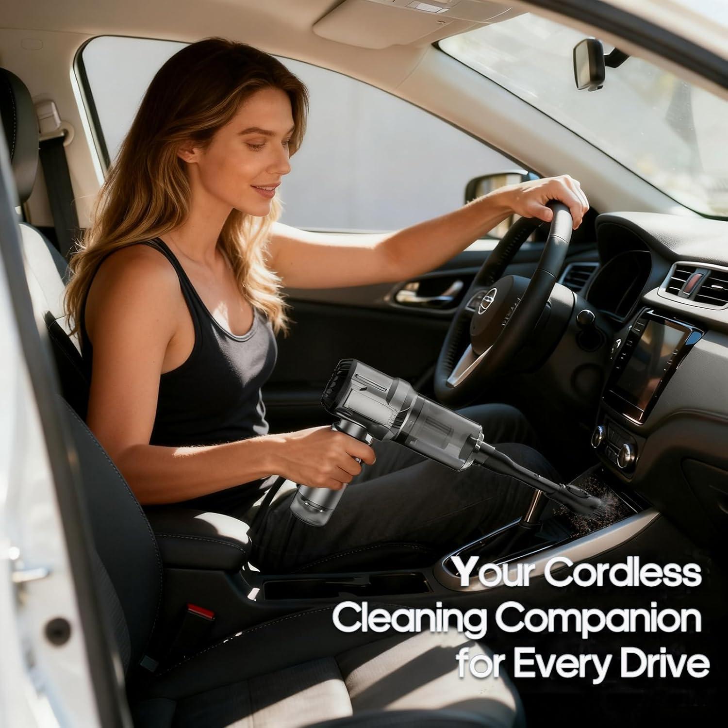 Aspiradora de Mano Auloea V01pro 9000Pa Inalámbrica Gris