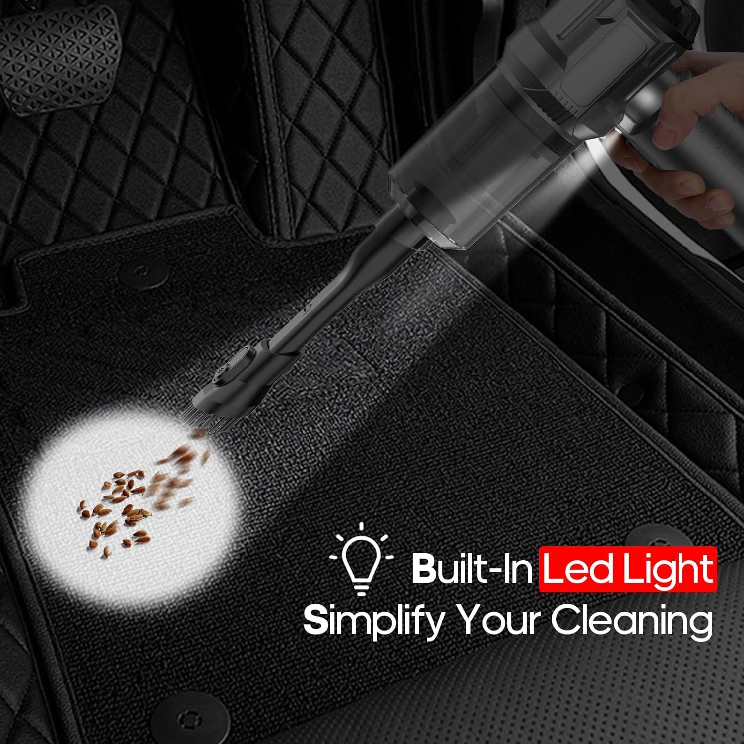 Aspiradora de Mano Auloea V01pro 9000Pa Inalámbrica Gris