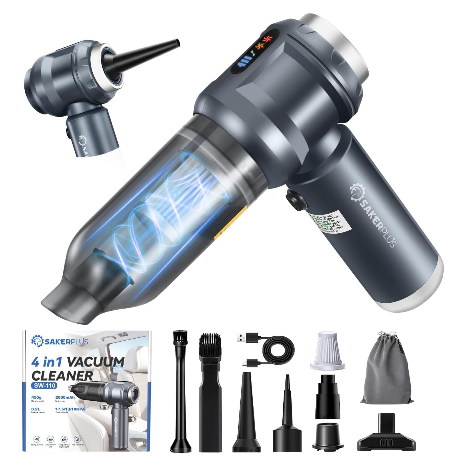 Aspiradora de Mano SakerPlus SW110 4 en 1 20000PA Recargable