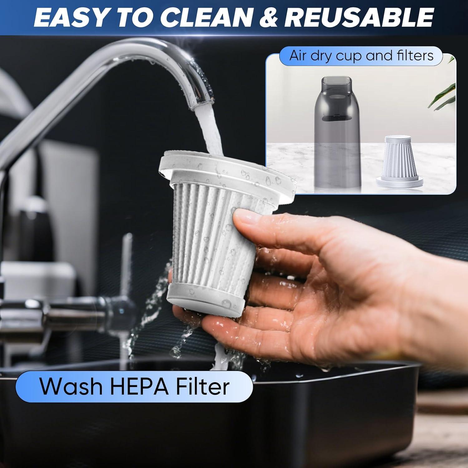 Aspiradora de Mano SakerPlus SW110 4 en 1 20000PA Recargable