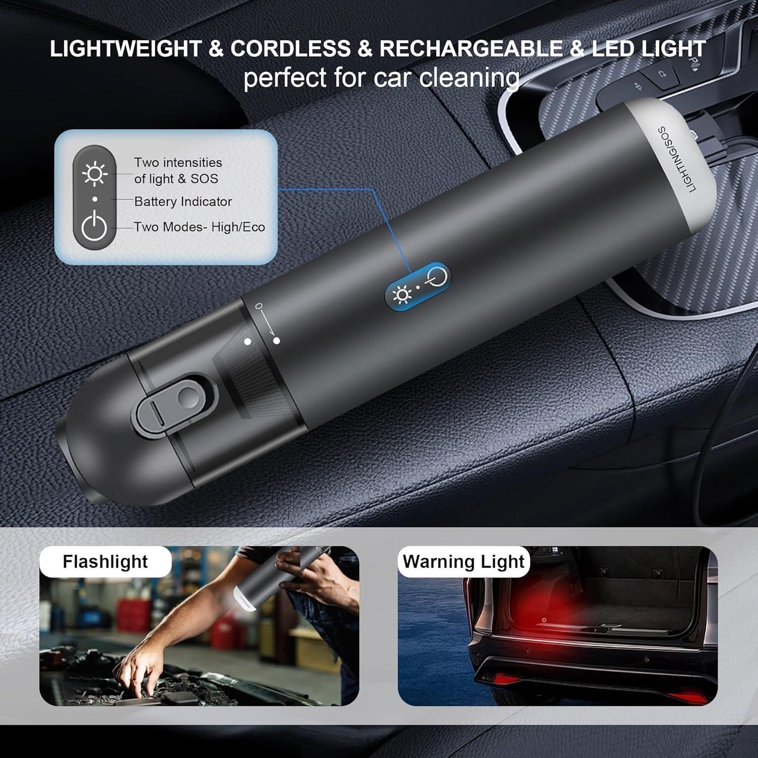 Aspiradora de Mano Inalámbrica GNOWE XCQ-001A 15000PA