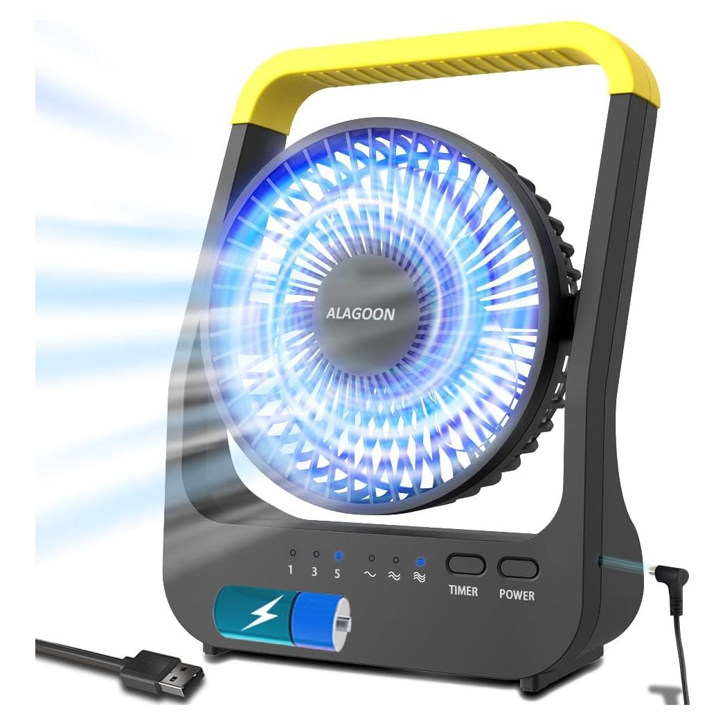 Ventilador de Escritorio Portátil ALAGOON FSGDC01 3 Velocidades
