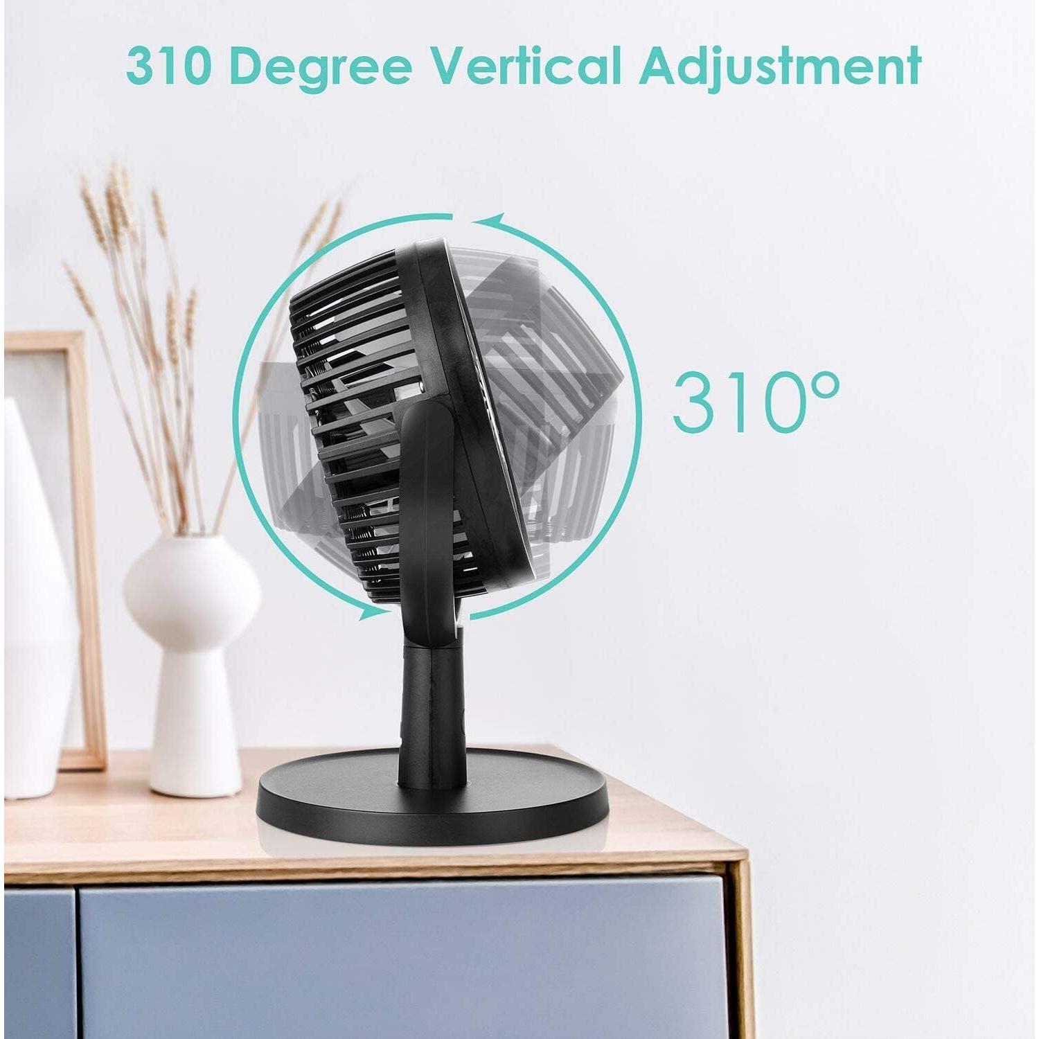 Ventilador de Escritorio Shinebella 10 cm 4 Velocidades USB Silencioso