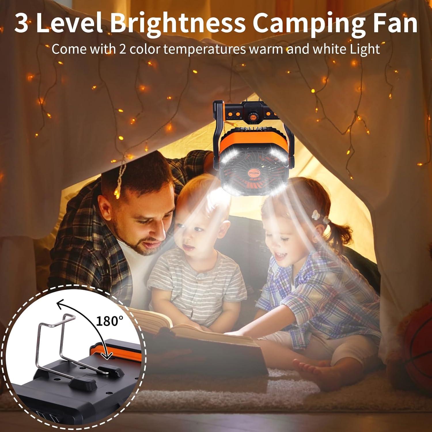 Ventilador portátil recargable WESTTREE 20000mAh Naranja