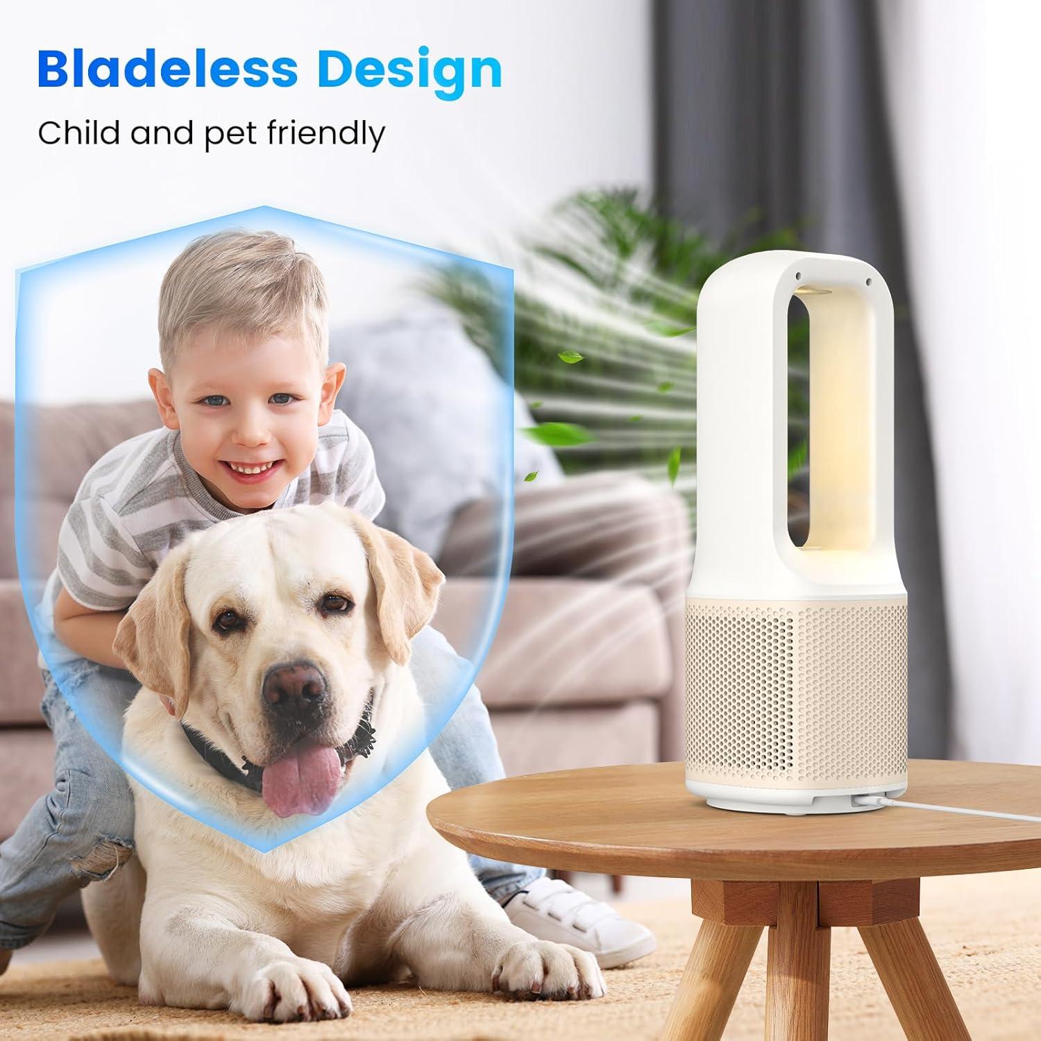 Ventilador de Mesa Misby MB-F12-WH 33cm Silencioso 9 Velocidades