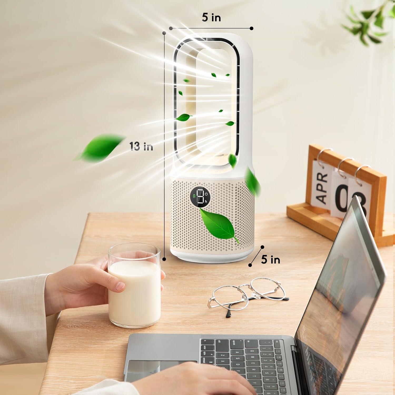 Ventilador de Mesa Misby MB-F12-WH 33cm Silencioso 9 Velocidades