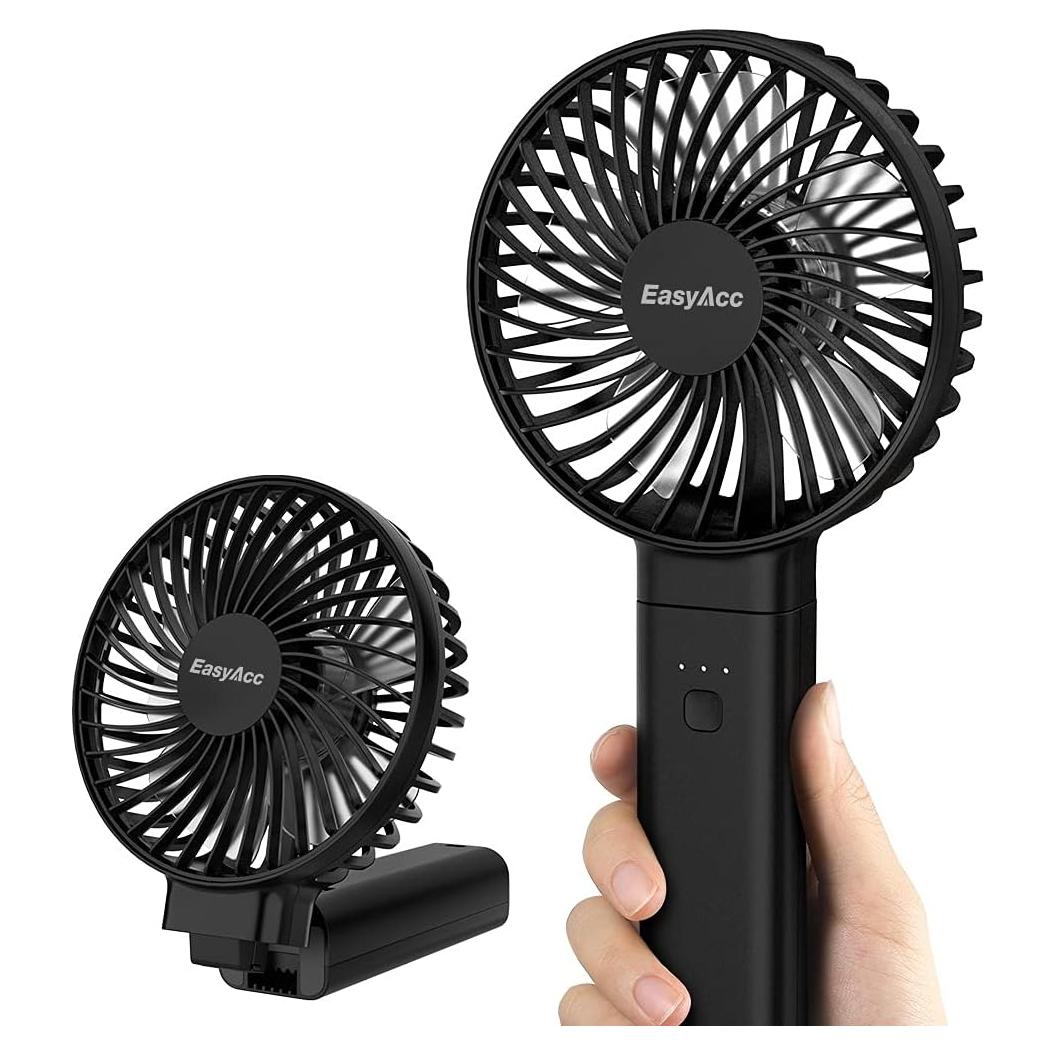 Ventilador Personal Portátil Recargable EasyAcc FNHD-3350BL 4 Velocidades