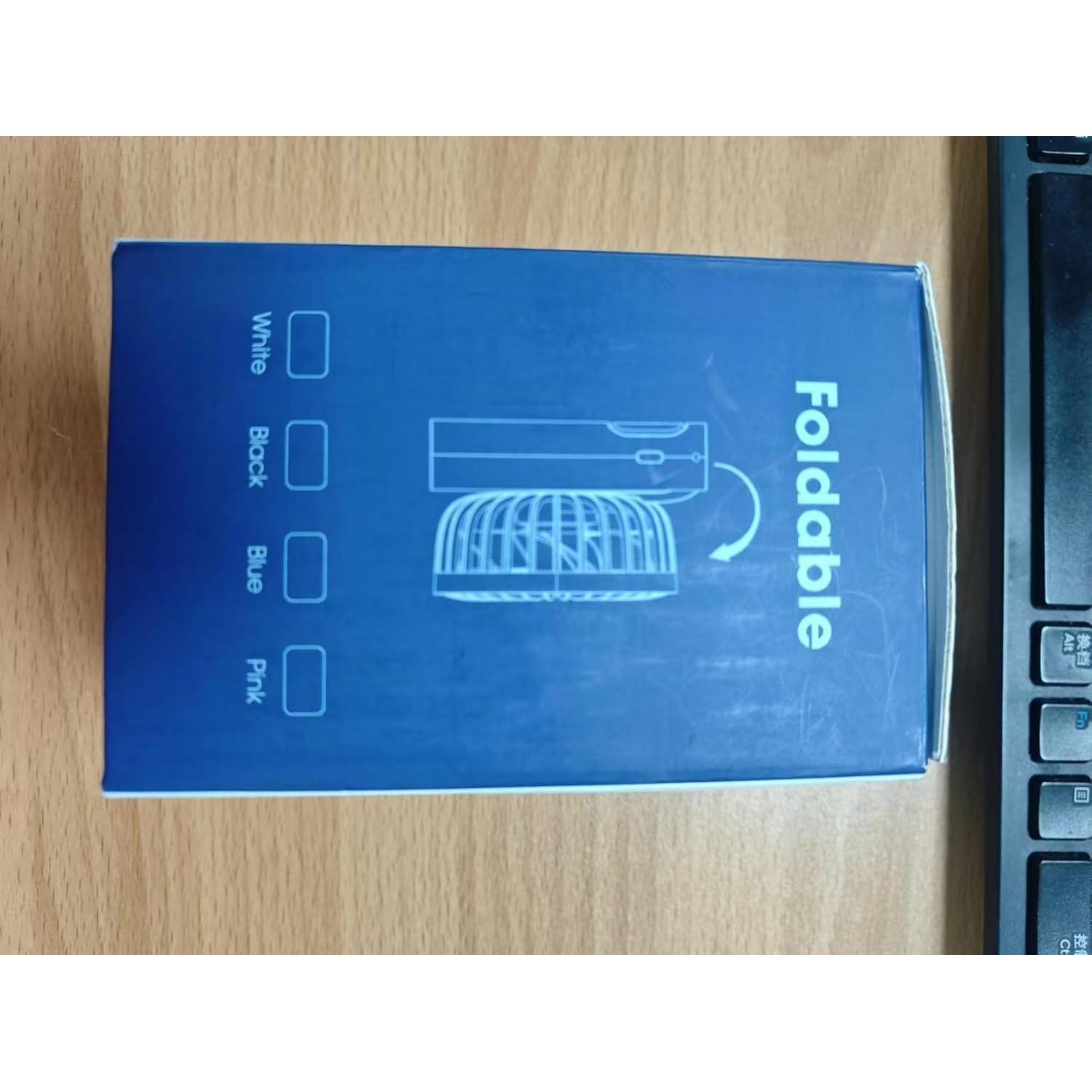 Ventilador Portátil de Mano Morelax Plegable 180° Rosa 5200mAh