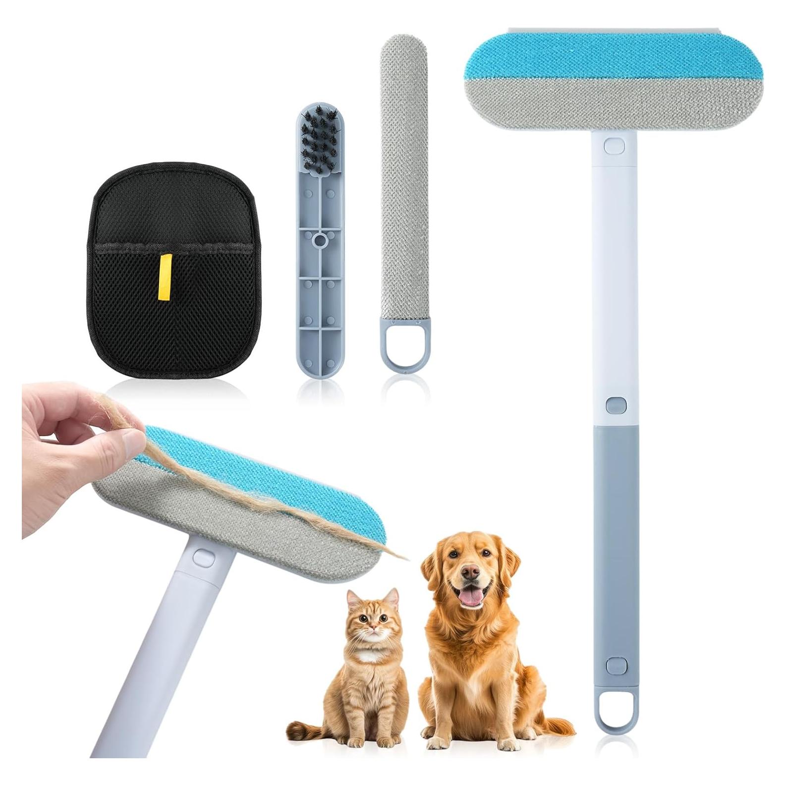 Guante y Cepillo Quitapelos para Mascotas ScroRich 4 en 1