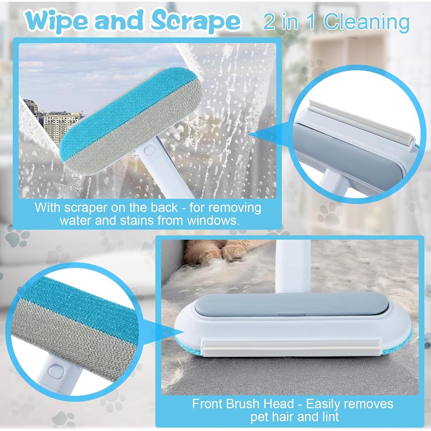 Guante y Cepillo Quitapelos para Mascotas ScroRich 4 en 1