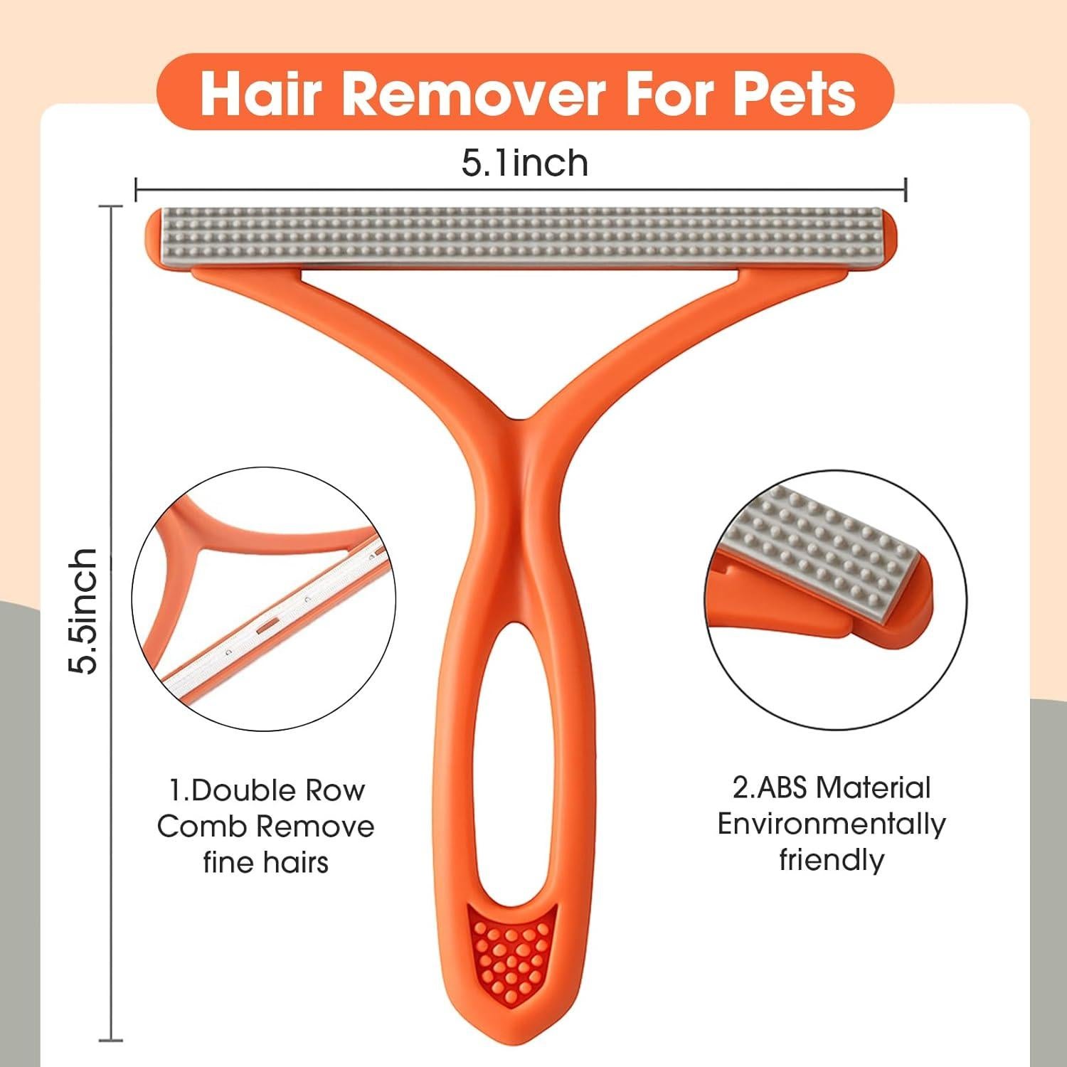Removedor de Pelo de Mascota Doble Cara Ecológico 14x13cm