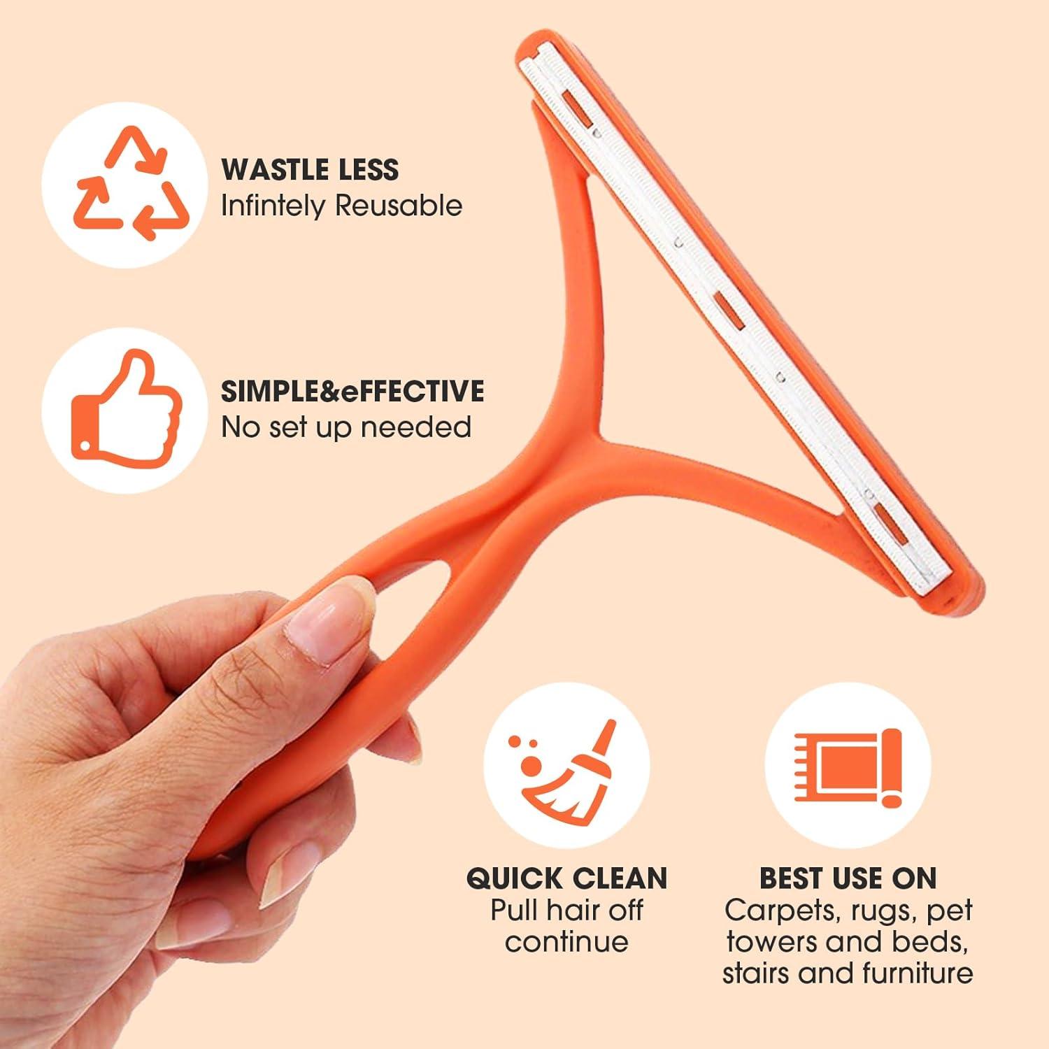 Removedor de Pelo de Mascota Doble Cara Ecológico 14x13cm