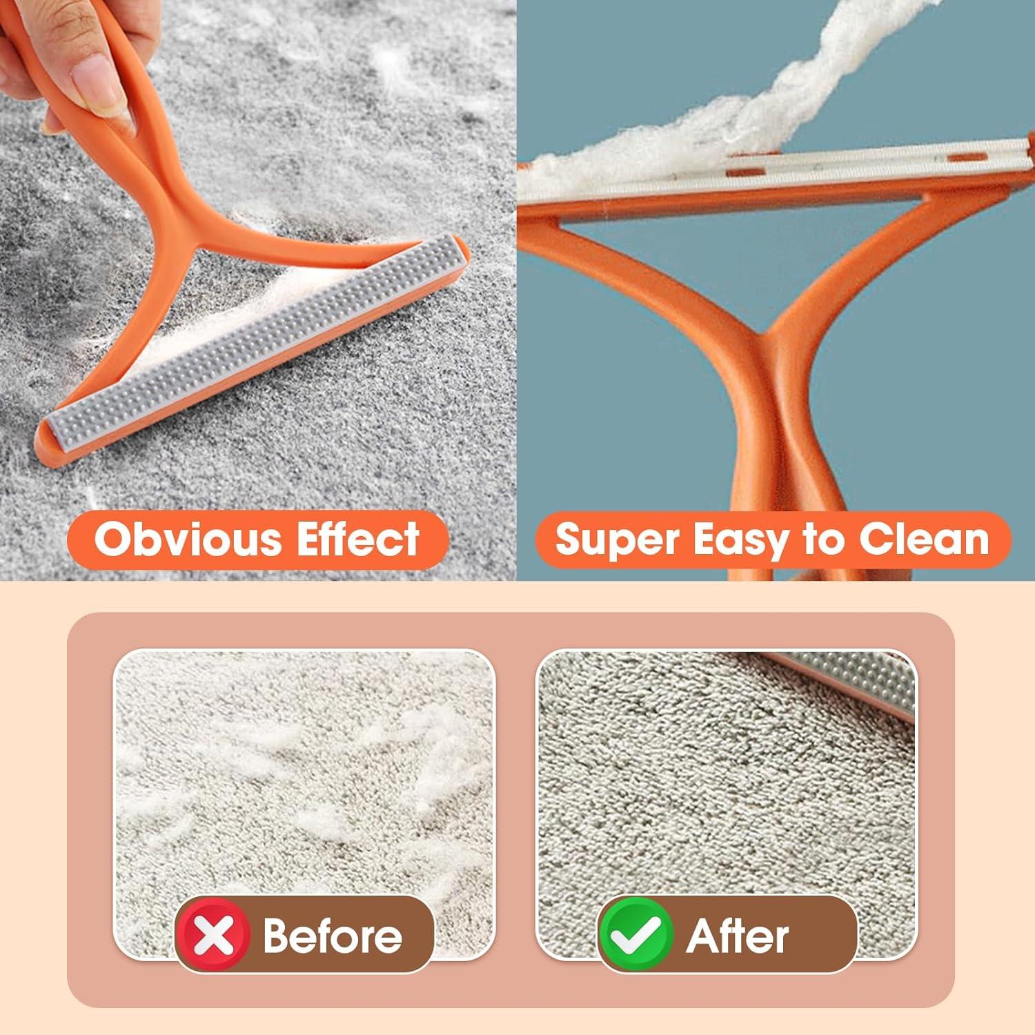 Removedor de Pelo de Mascota Doble Cara Ecológico 14x13cm