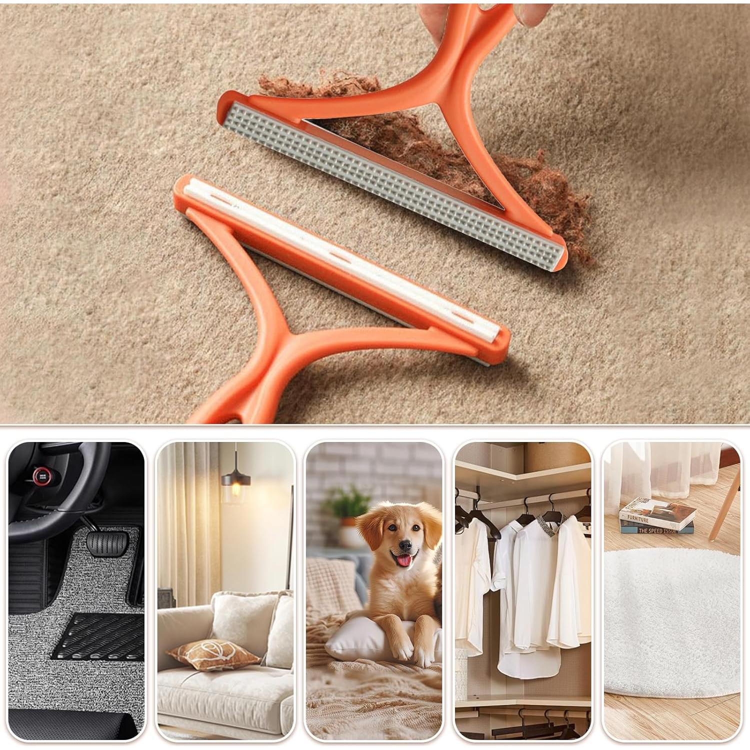 Removedor de Pelo de Mascota Doble Cara Ecológico 14x13cm