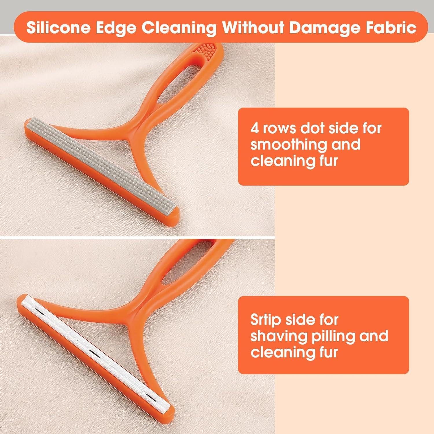 Removedor de Pelo de Mascota Doble Cara Ecológico 14x13cm