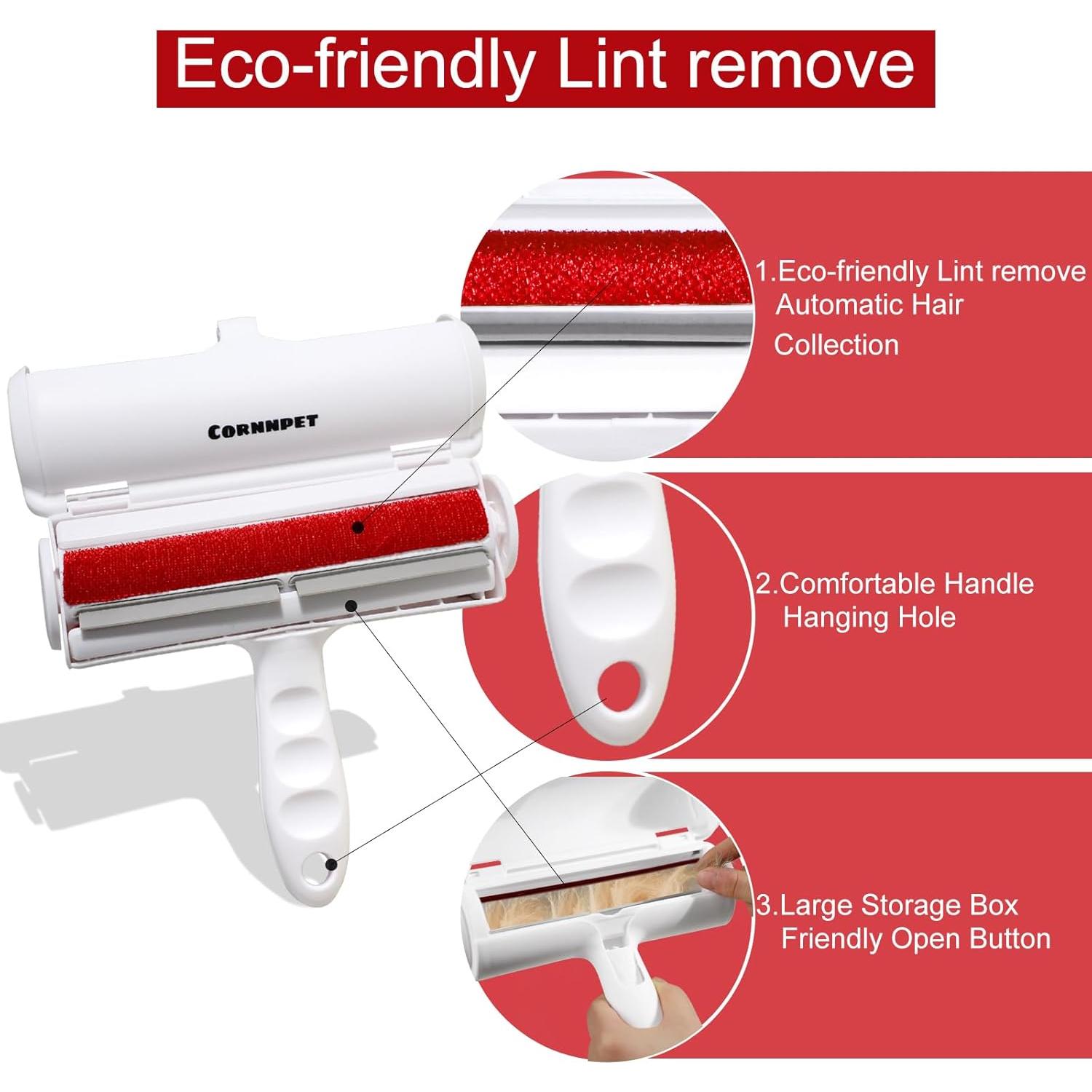 Rodillo Pegajoso Cornnpet para Pelo de Mascota - Reutilizable