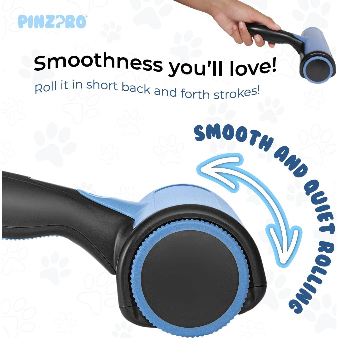 Removedor de Pelo de Mascota PinzPro + Cepillo Detalle Azul