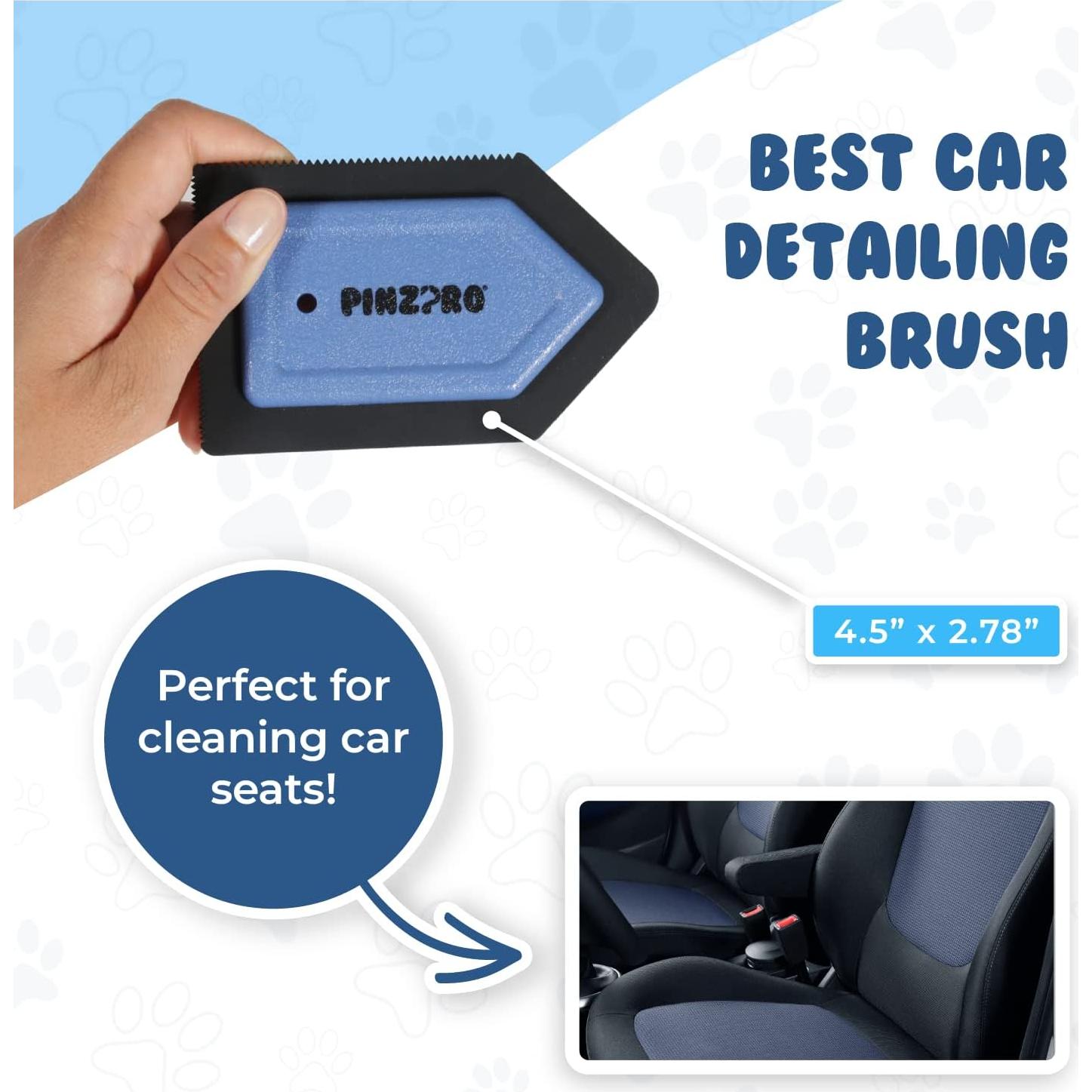 Removedor de Pelo de Mascota PinzPro + Cepillo Detalle Azul