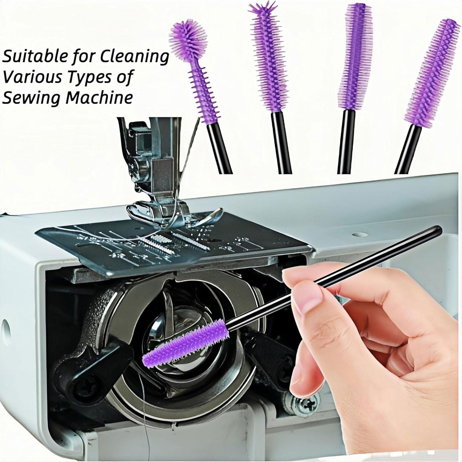 20 Cepillos de Limpieza YVYAVGE para Máquina de Coser Púrpura