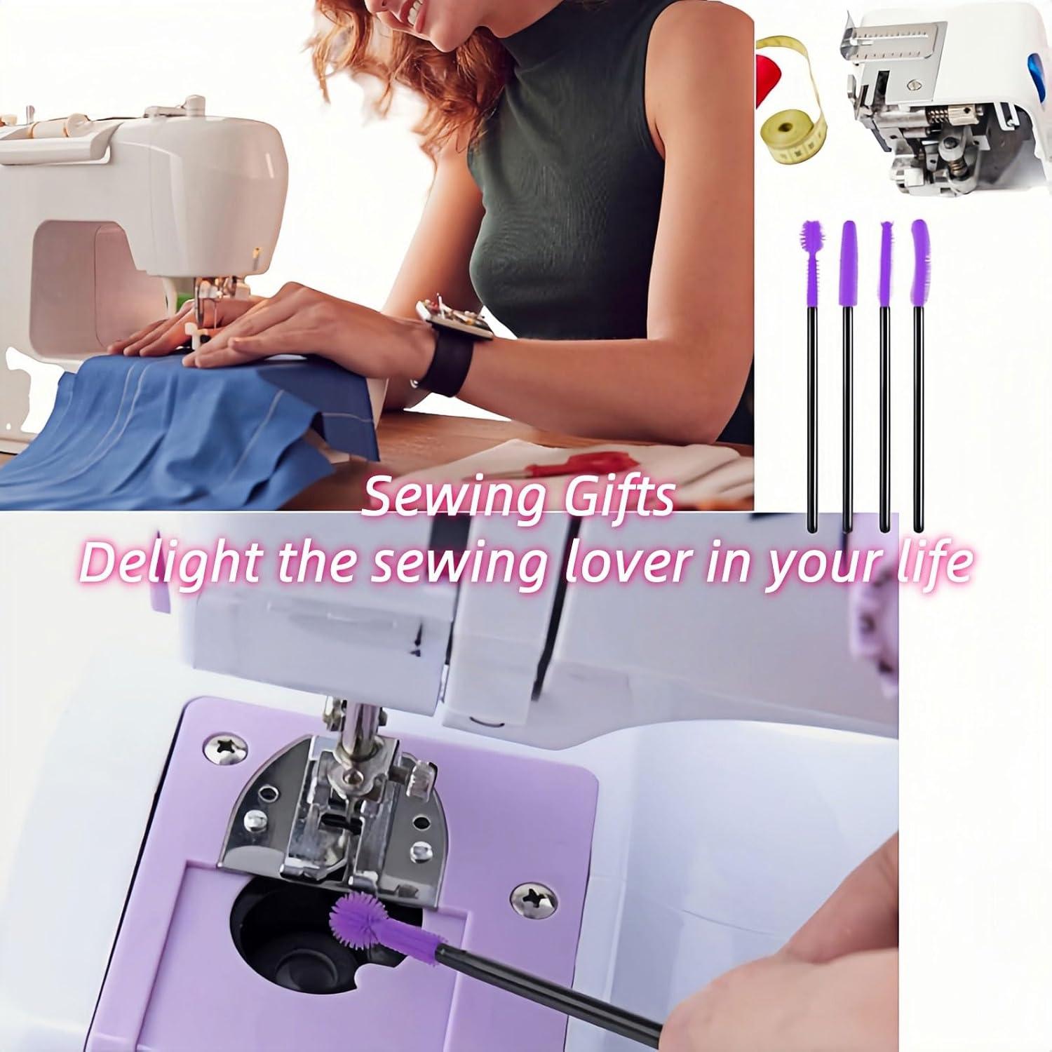 20 Cepillos de Limpieza YVYAVGE para Máquina de Coser Púrpura