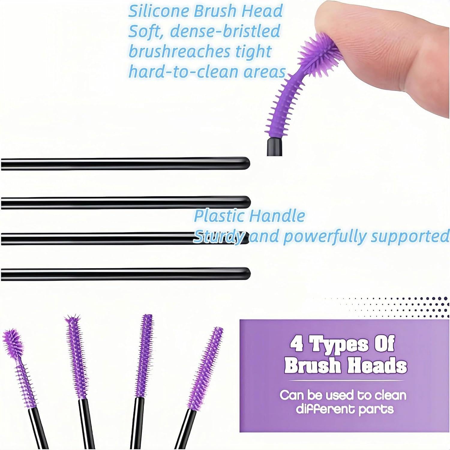 20 Cepillos de Limpieza YVYAVGE para Máquina de Coser Púrpura