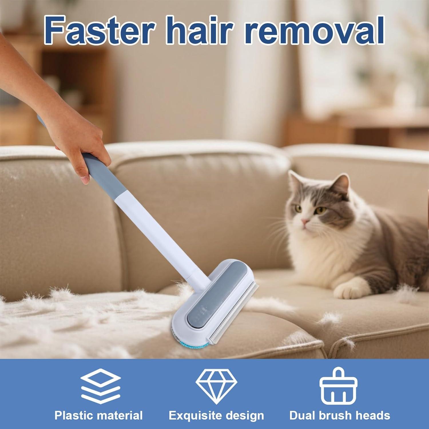 Removedor de Pelo de Mascotas 4 en 1 Lyreh, Mango Largo 43cm