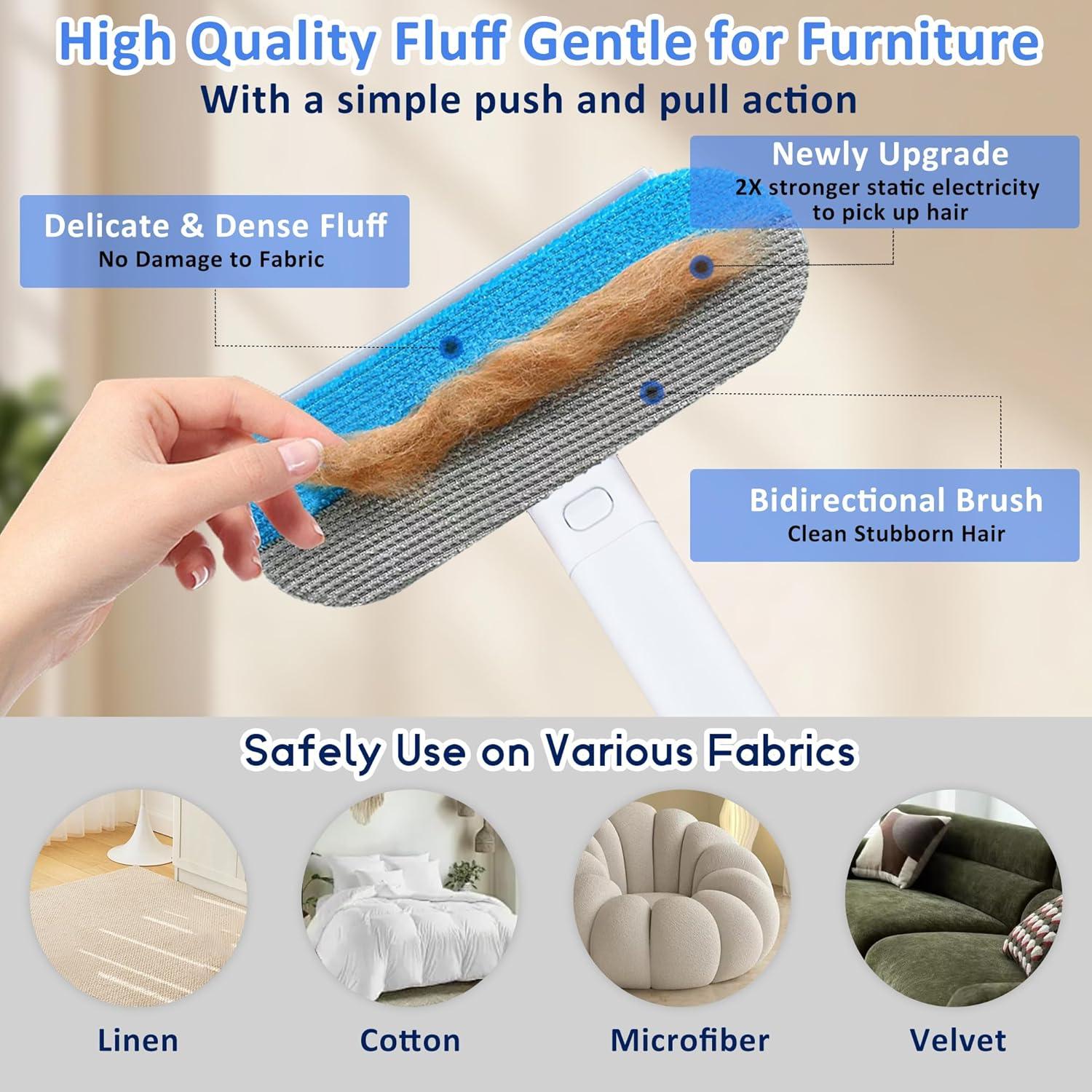 Cepillo Removedor de Pelo de Mascota Soarvita 60cm Reutilizable