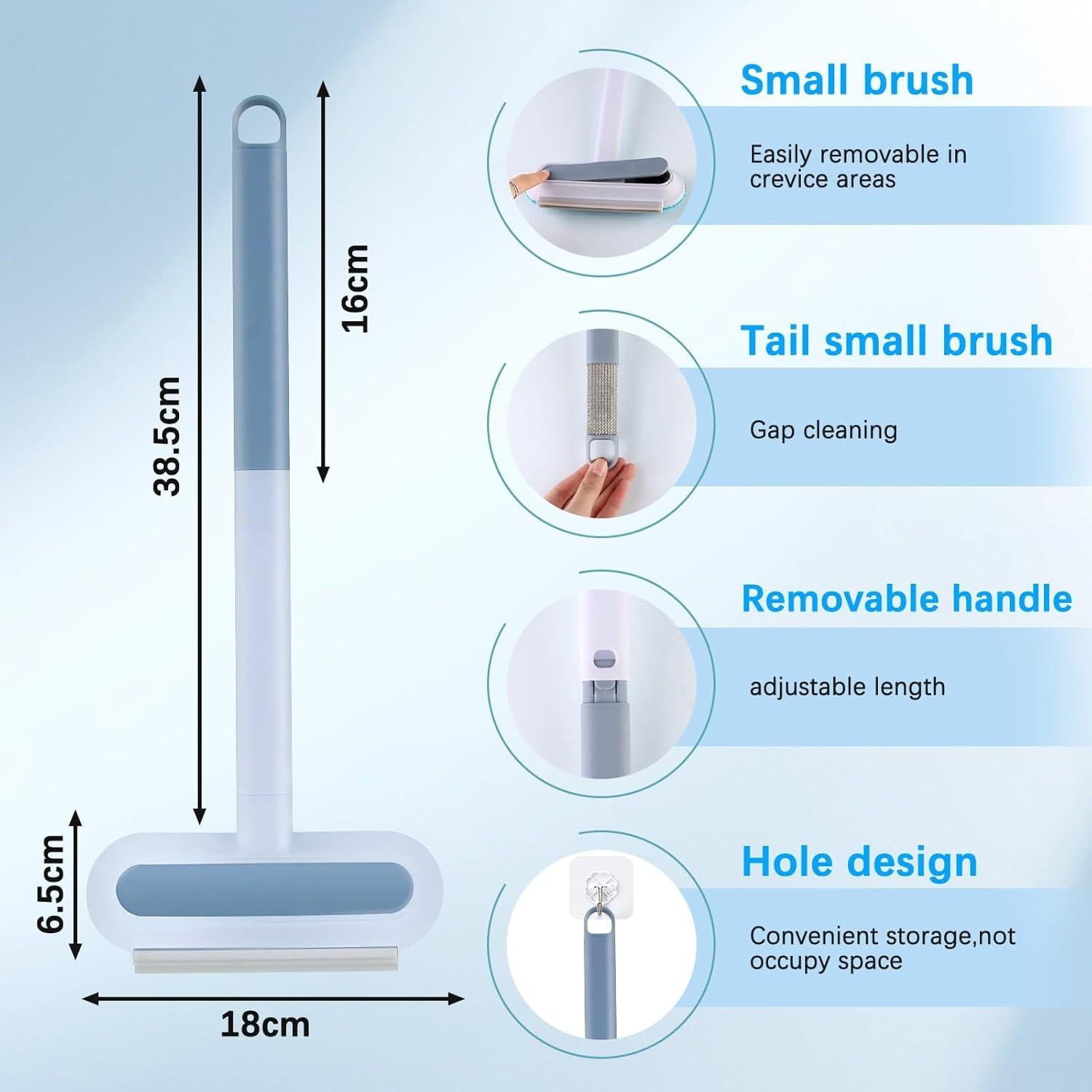 Removedor de Pelo de Mascotas 4 en 1 Luaixi 60 cm Reutilizable