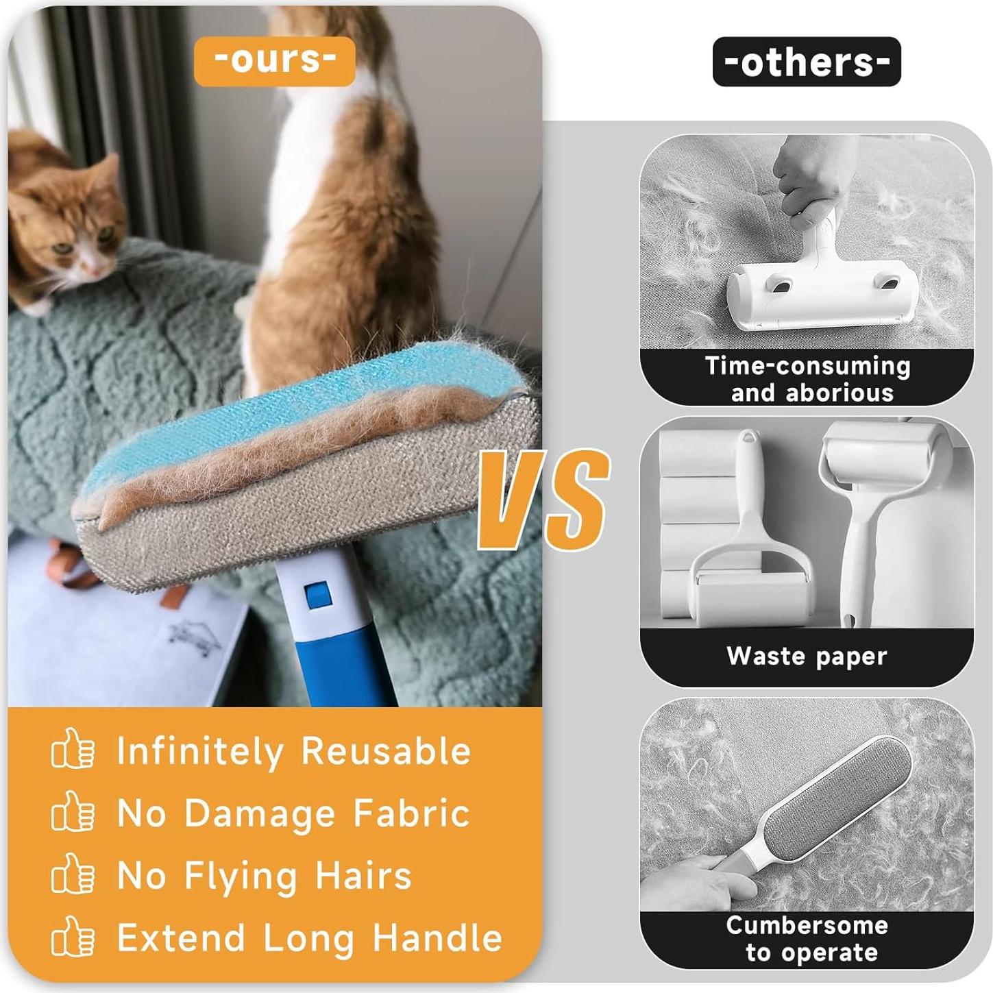 Removedor de Pelo de Mascota Lysanpang 45.72 cm Ecológico