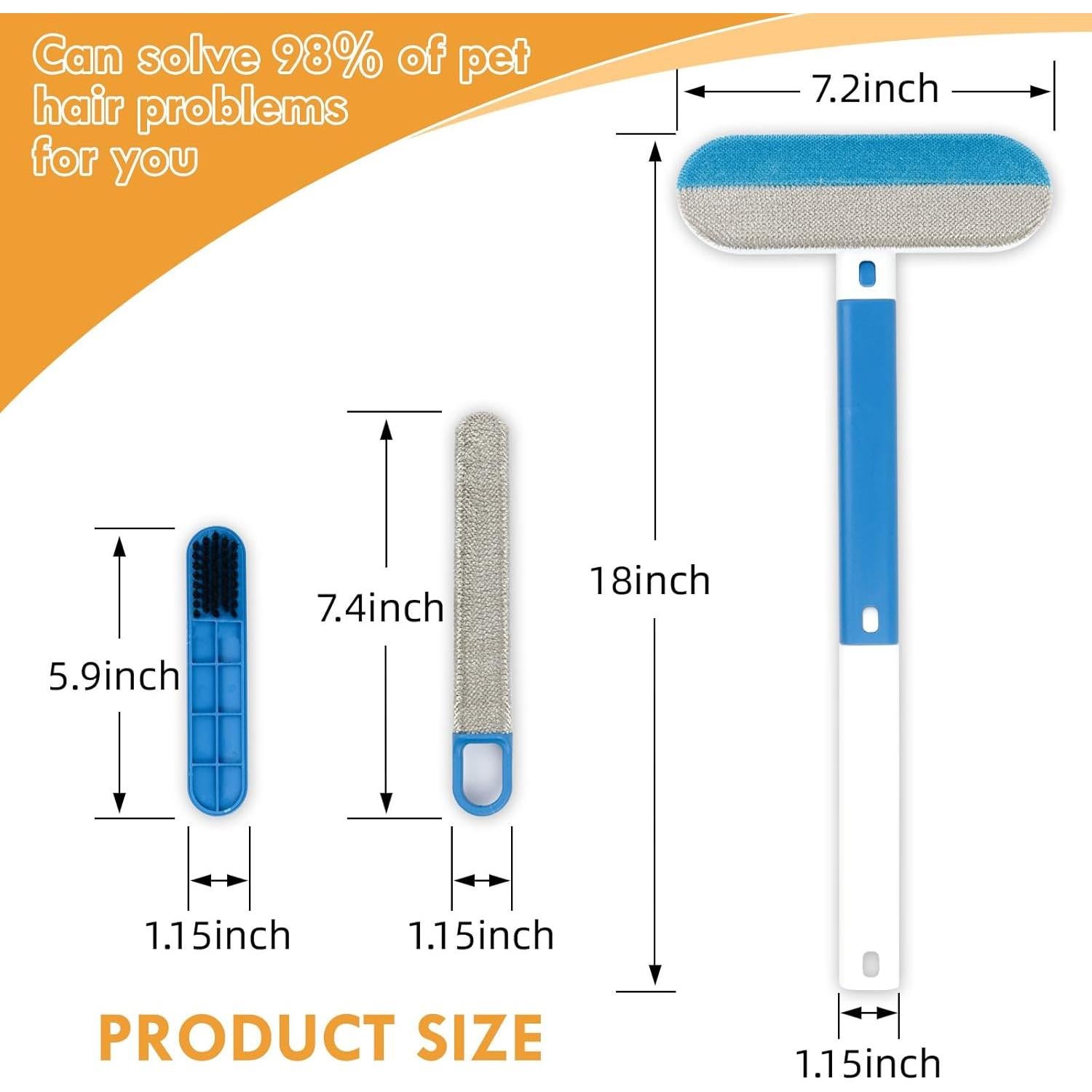 Removedor de Pelo de Mascota Lysanpang 45.72 cm Ecológico